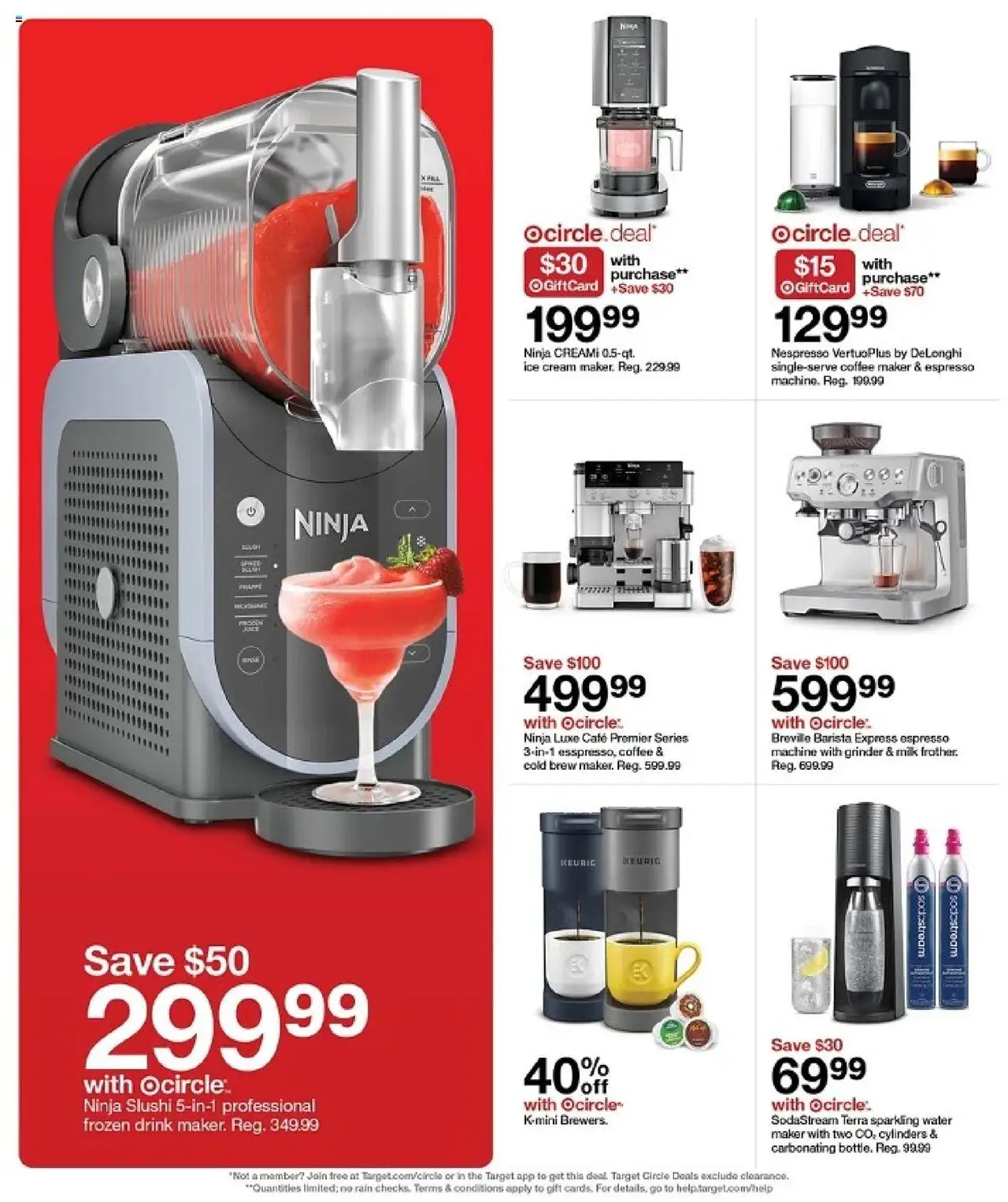 Target Weekly Ad - valid from 05.10.2025 | Page: 40 | Products: Milk, Cream, Coffee maker, Grinder