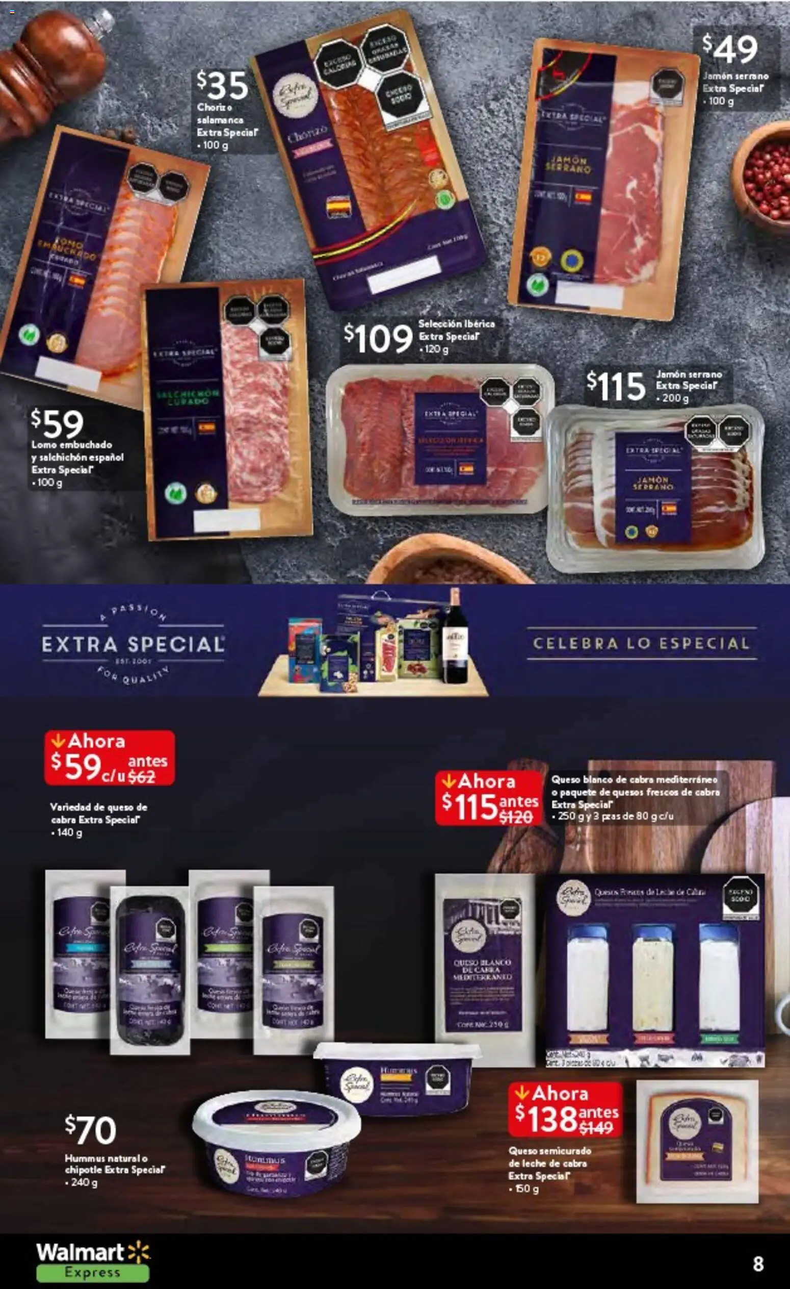 Nuevas ofertas de Walmart Express válidas en toda la República Mexicana desde el 14.10.2025. ¡Encuentra las mejores ofertas en Walmart Express folleto Halloween! | Página: 8 | Productos: Leche, Queso, Jamón, Chorizo