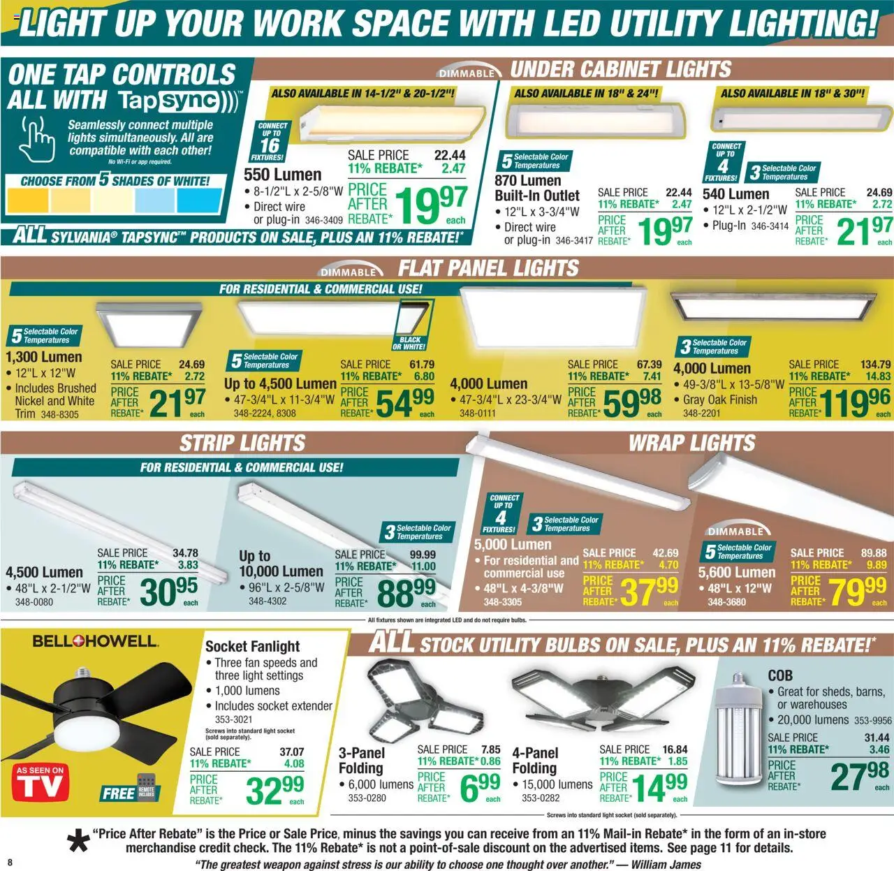 Menards Weekly Ad - valid from 04.09.2025 | Page: 12 | Products: Socket, Trim, Wire, Fan