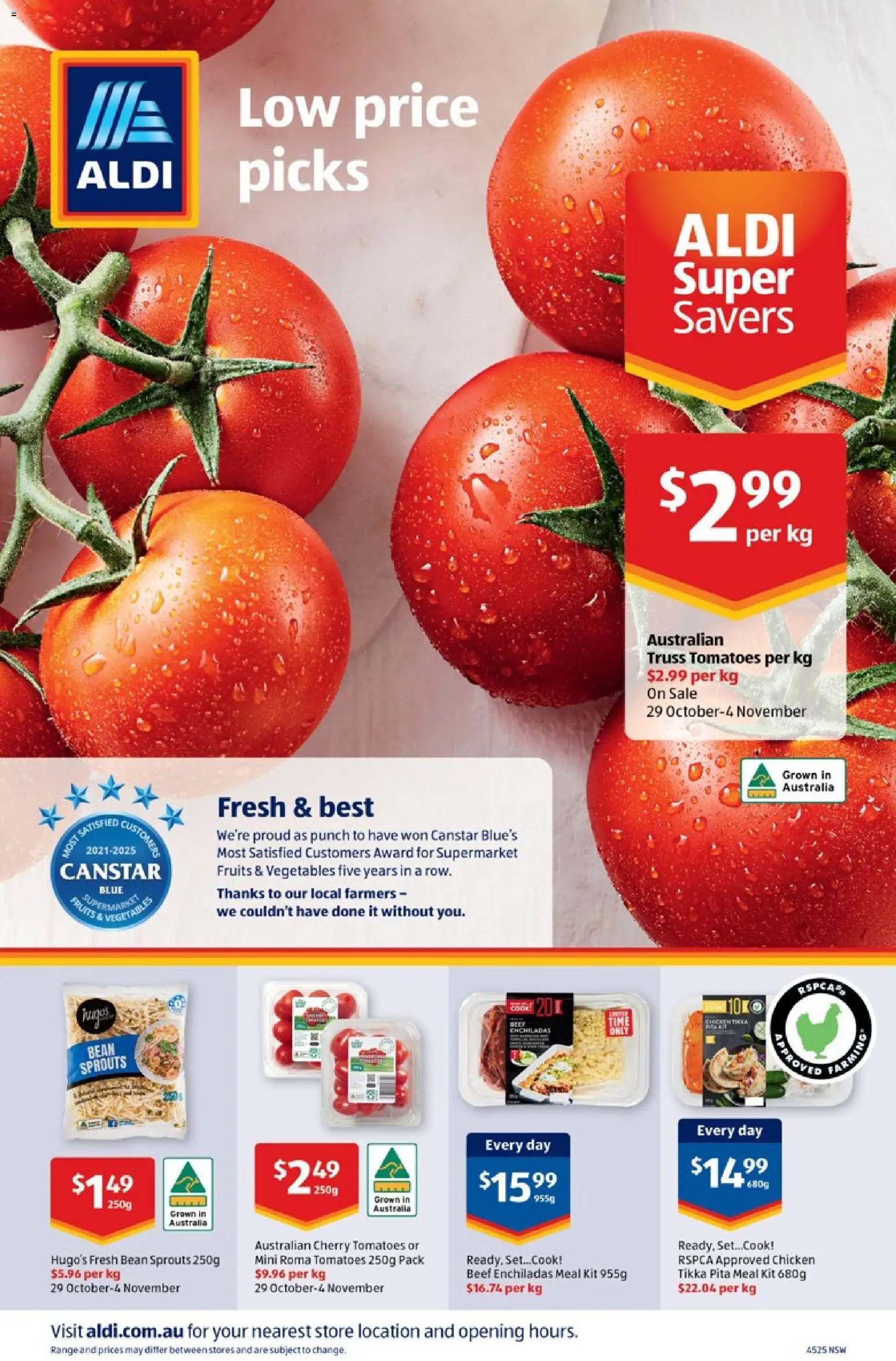 Aldi catalogue - valid from 05.11.2025 | Page: 28 | Products: Chicken, Beef, Vegetables, Fruits