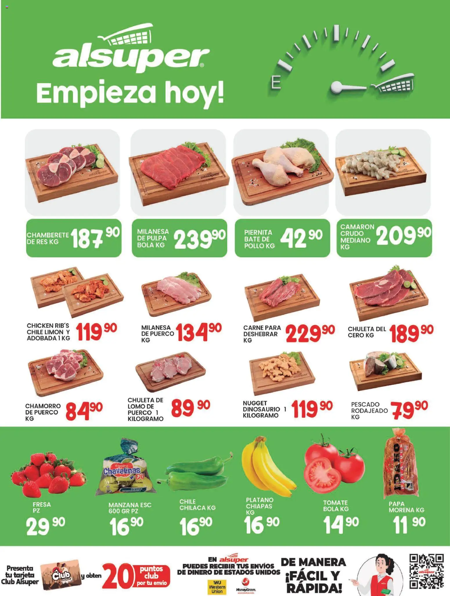 Nuevas ofertas de Alsuper válidas en toda la República Mexicana desde el 13.01.2026. ¡Encuentra las mejores ofertas en Alsuper folleto Chihuahua Capital! | Página: 8 | Productos: Pollo, Fresa, Manzana, Res
