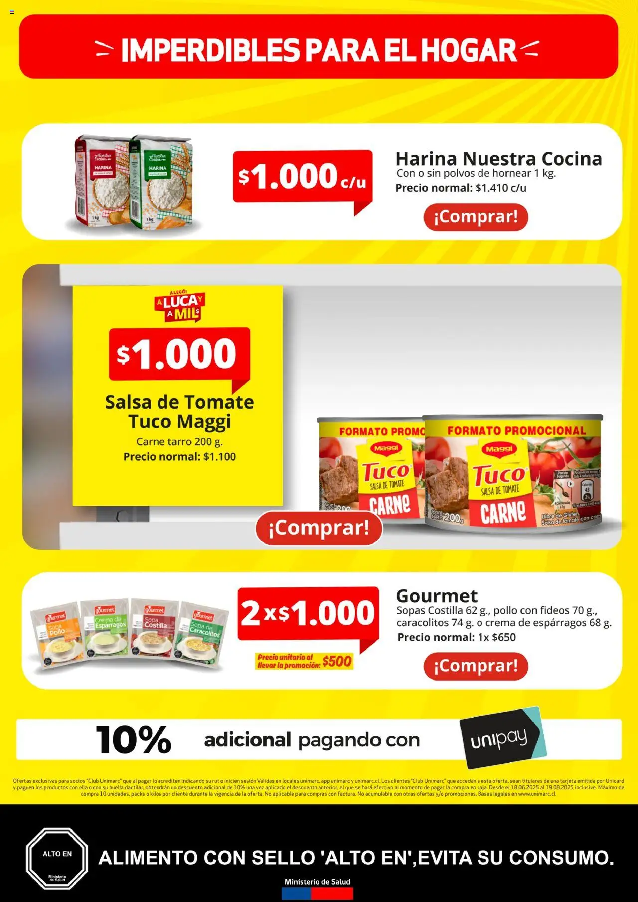 Unimarc ofertas  │ válido desde el 18.06.2025 | Página: 16 | Productos: Sopa, Esparragos, Cocina, Crema