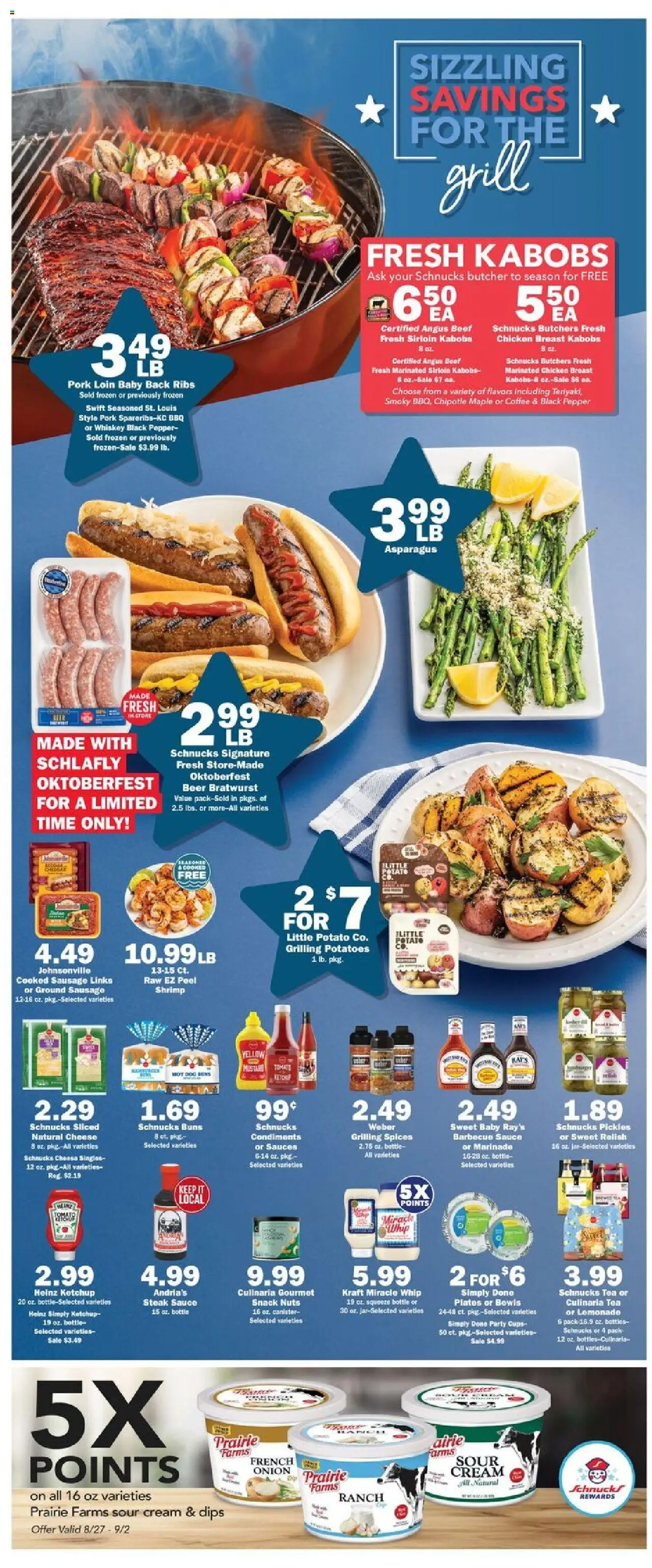 Schnucks Weekly Ad - valid from 27.08.2025 | Page: 2 | Products: Cheese, Beer, Sour cream, Beef
