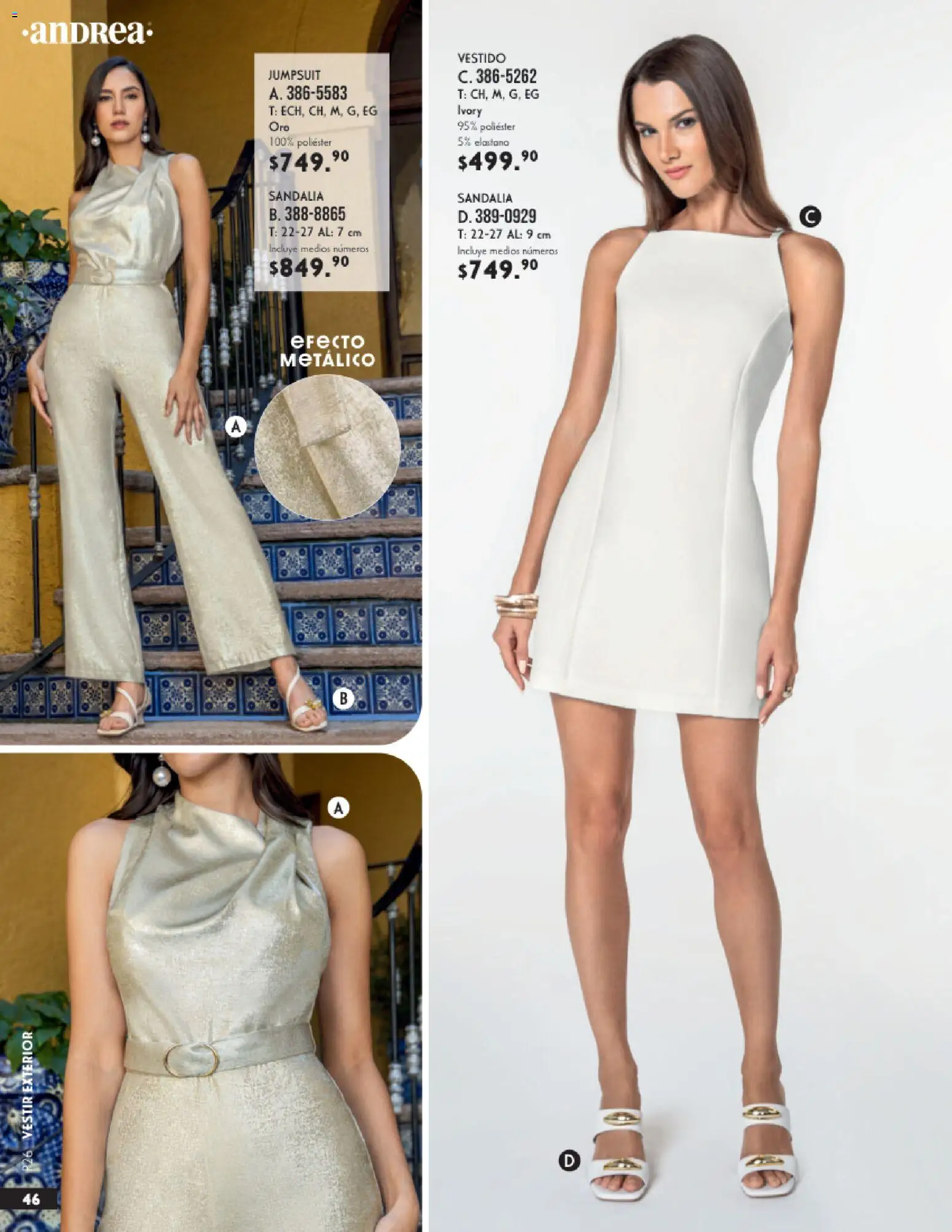 Nuevas ofertas de Andrea válidas en toda la República Mexicana desde el 25.01.2026. ¡Encuentra las mejores ofertas en Andrea catálogo Vestir! | Página: 46 | Productos: Vestido