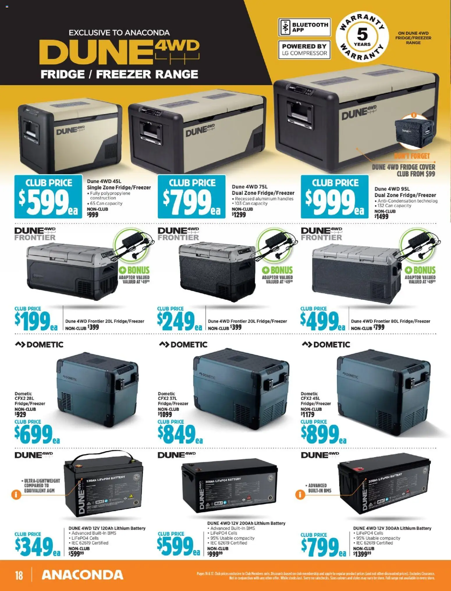 Anaconda catalogue - valid from 27.10.2025 | Page: 18 | Products: Battery, Adaptor, Fridge, Freezer