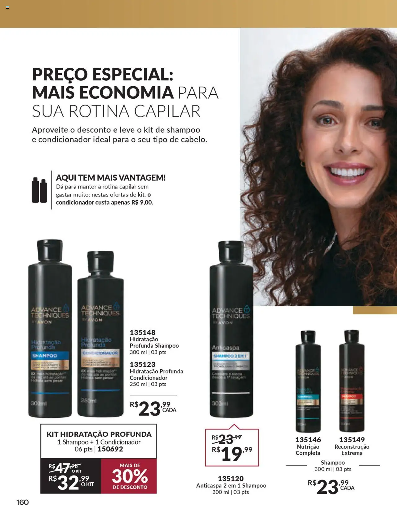 Avon Folheto - válido de 16.06.2025 | Página: 160 | Produtos: Shampoo, Pó, Condicionador