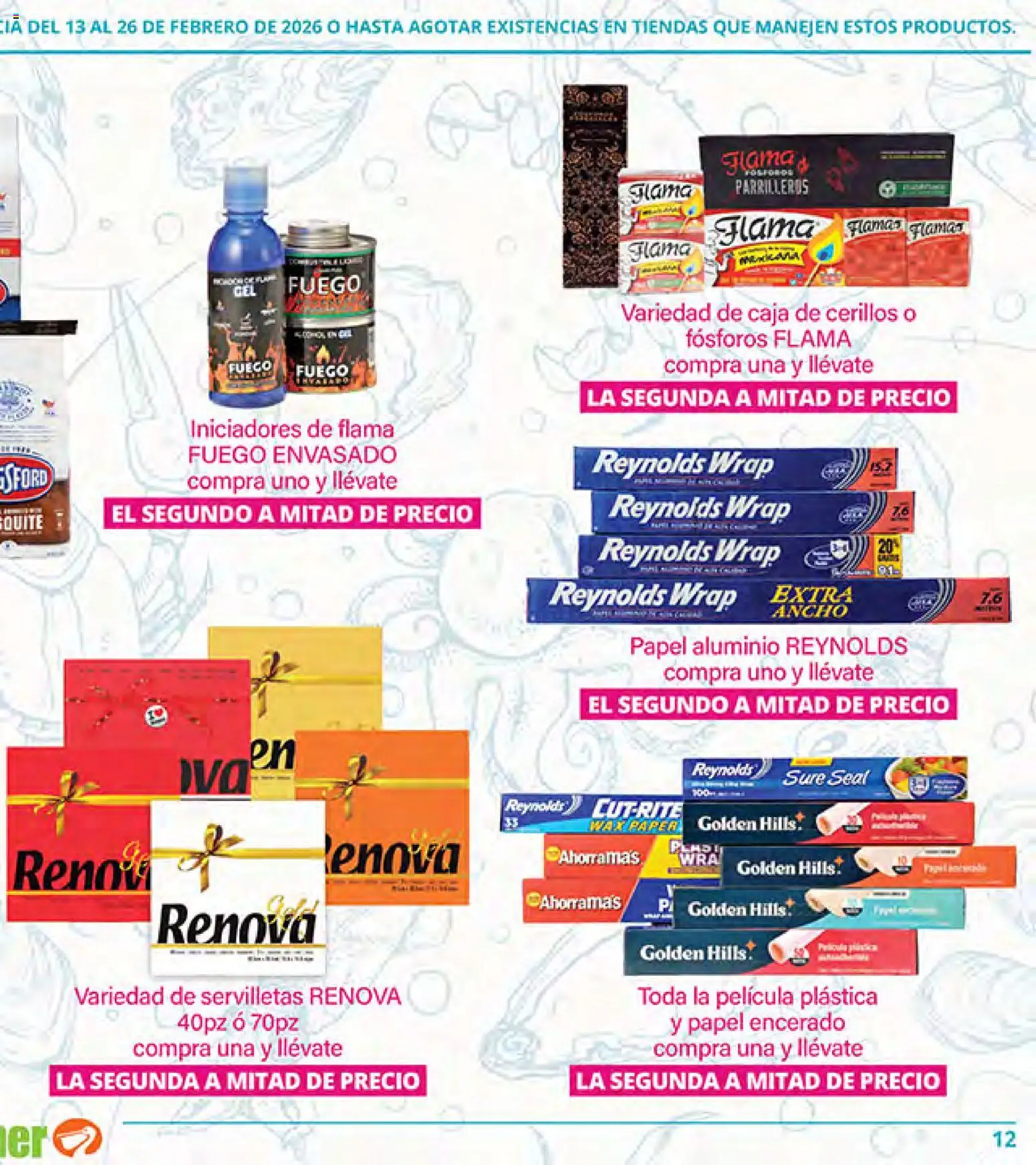 Nuevas ofertas de La Comer válidas en toda la República Mexicana desde el 13.02.2026. ¡Encuentra las mejores ofertas en La Comer folleto Ofertas! | Página: 23 | Productos: Cerillos, Caja, Servilletas
