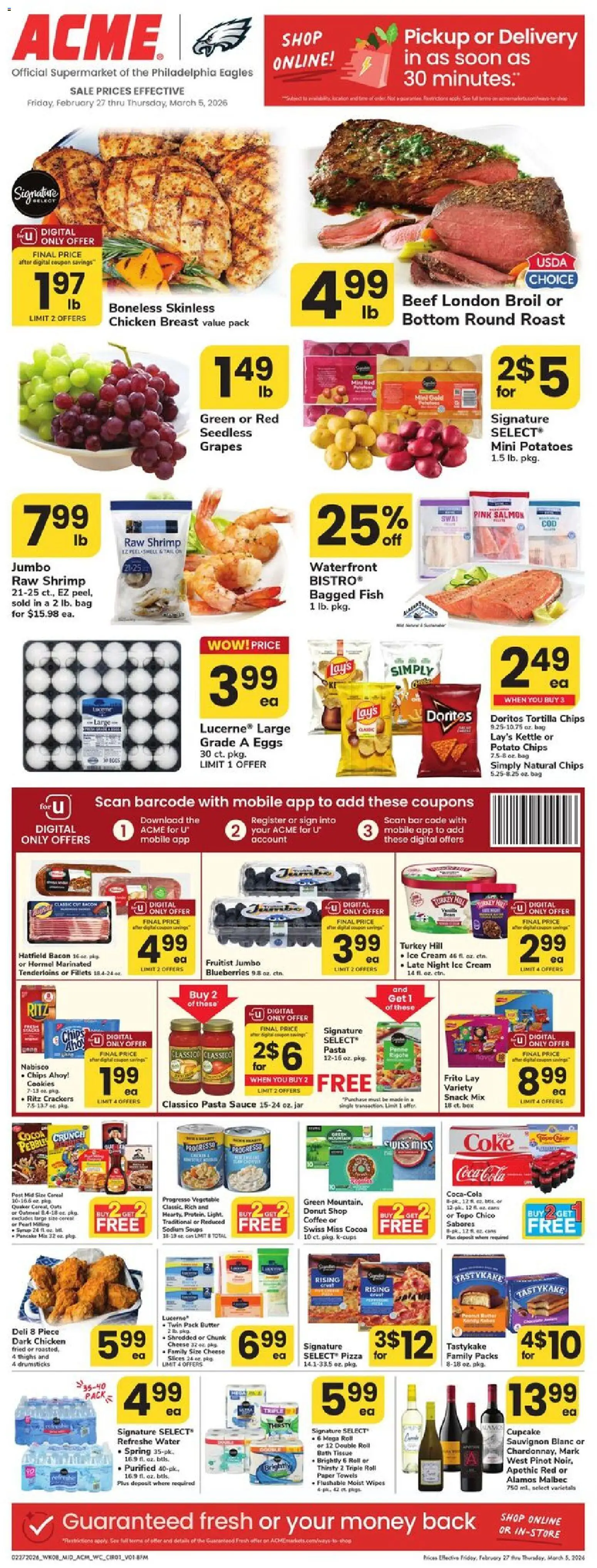 Acme Weekly Ad - PA - valid from 27.02.2026 | Page: 1 | Products: Box, Butter, Beef, Bag