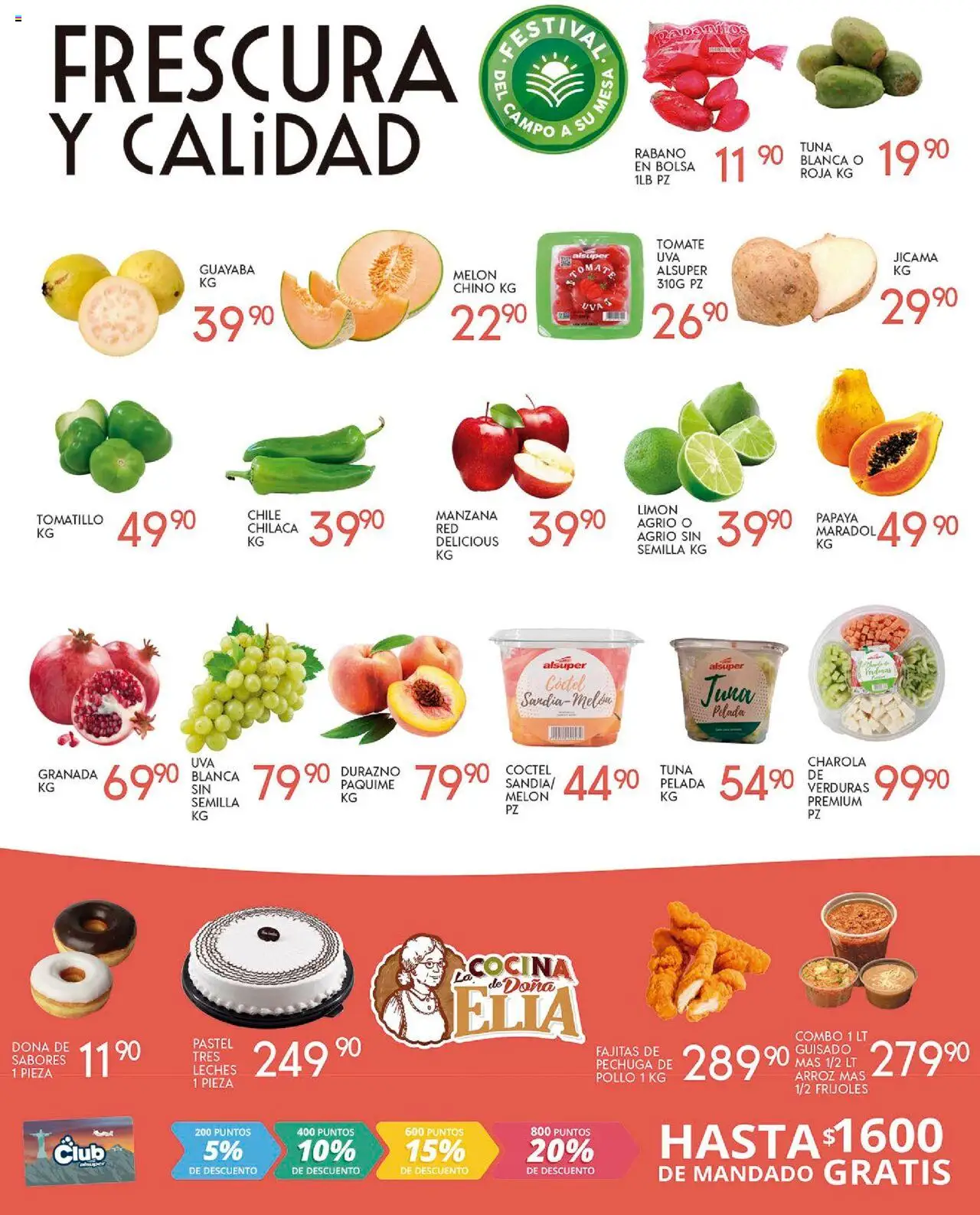 Nuevas ofertas de Alsuper válidas en toda la República Mexicana desde el 16.09.2025. ¡Encuentra las mejores ofertas en Alsuper - Folleto Laguna! | Página: 2 | Productos: Bolsa, Pastel, Arroz, Mesa