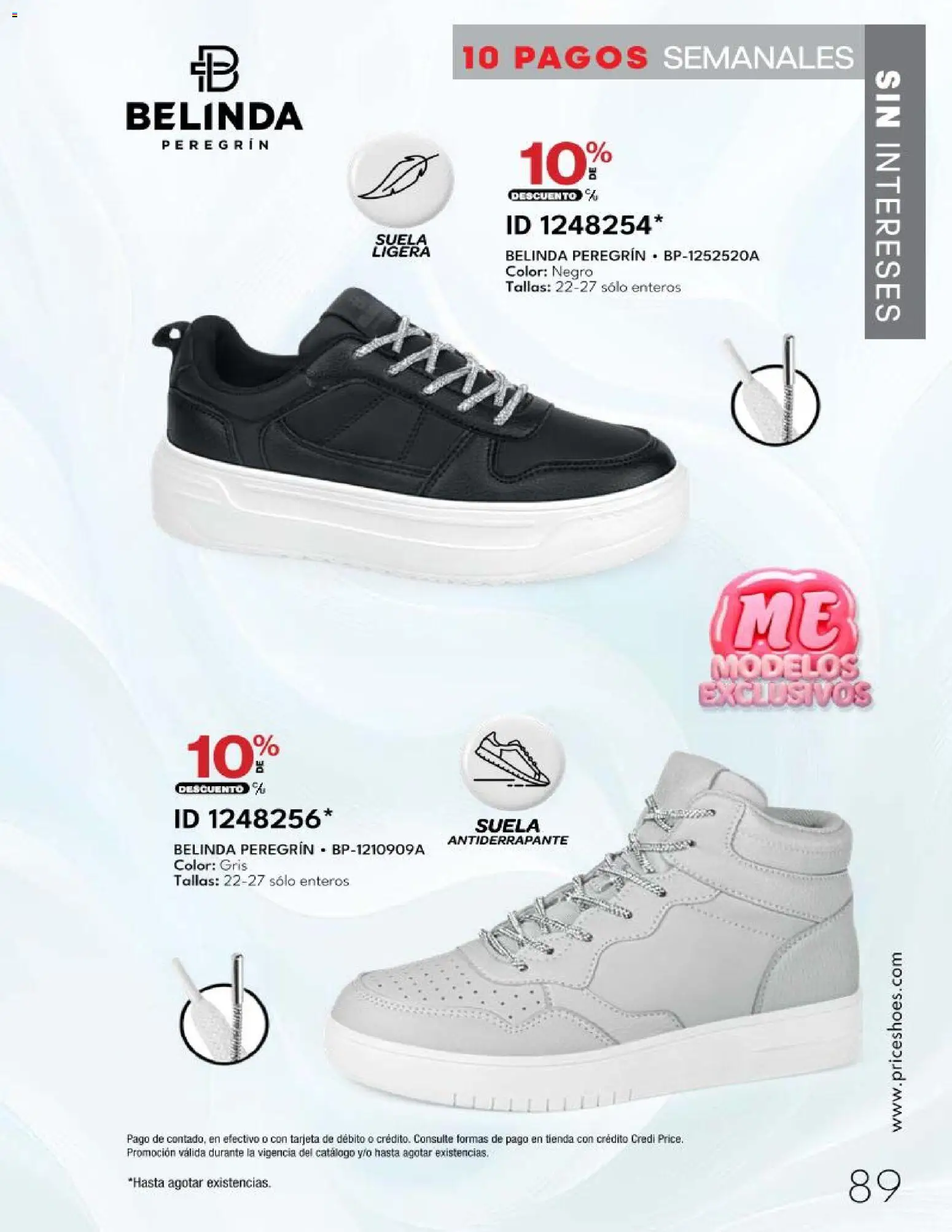 Nuevas ofertas de Price Shoes válidas en toda la República Mexicana desde el 20.03.2026. ¡Encuentra las mejores ofertas en Price Shoes catálogo 10 Pagos Sin Intereses! | Página: 89