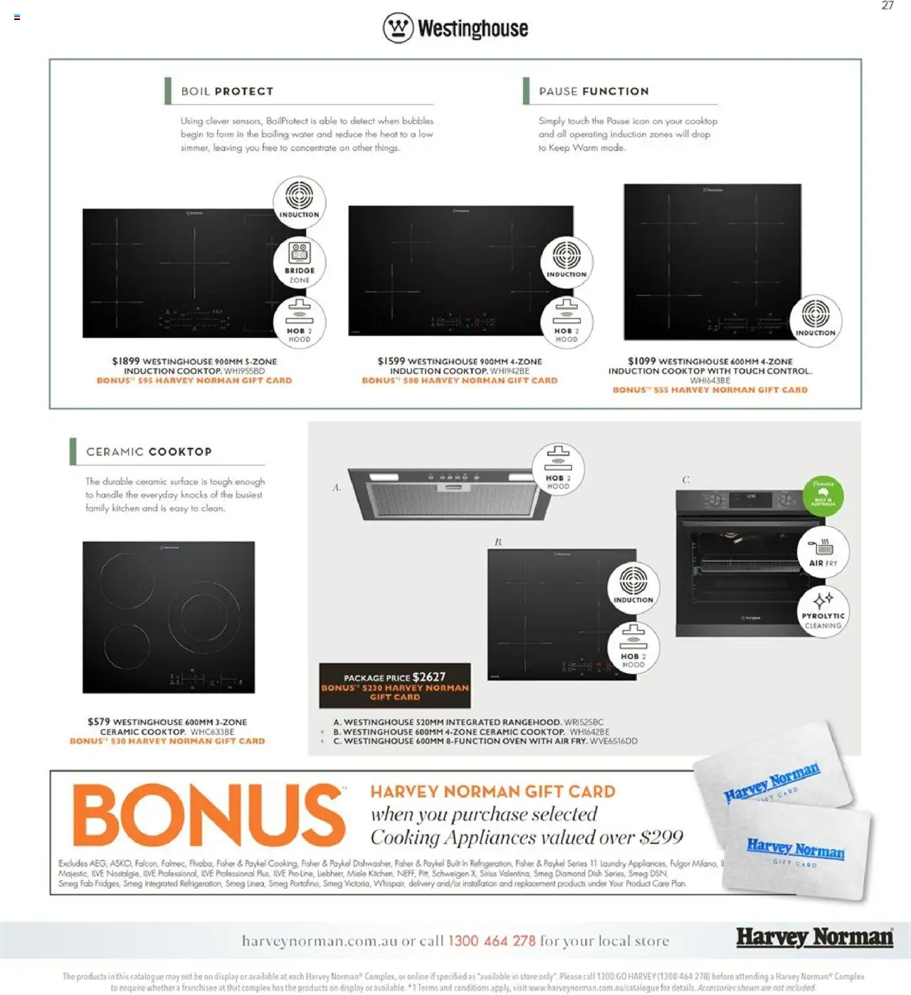 Harvey Norman catalogue - valid from 10.10.2025 | Page: 27 | Products: Diamond, Water, Laundry, Cooktop