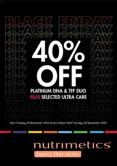 Preview of Nutrimetics Black Friday - valid from 18.11.2025
