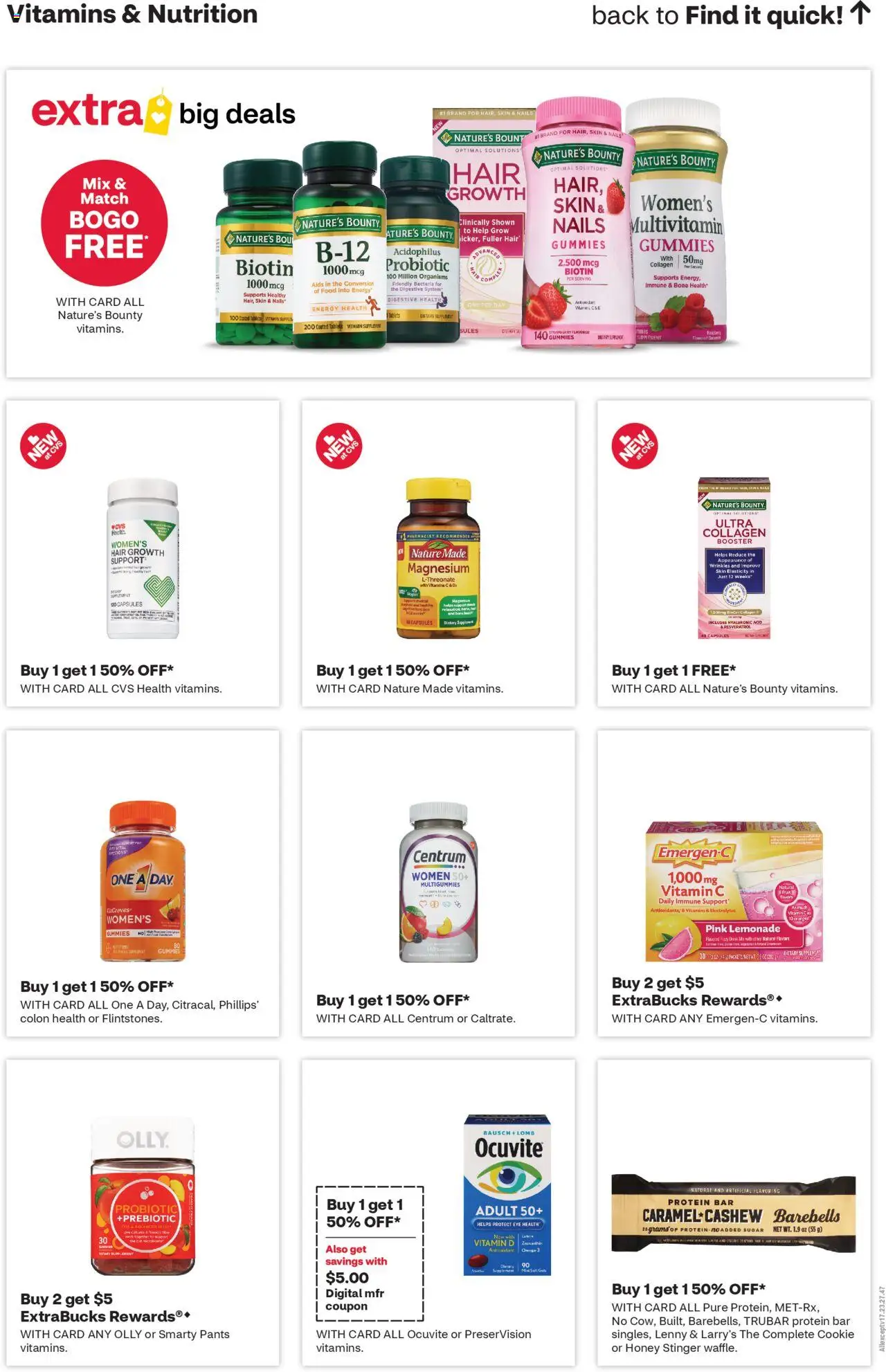 CVS Pharmacy Weekly Ad - KS - valid from 13.07.2025 | Page: 9 | Products: Vitamin, Biotin, Pants, Sugar