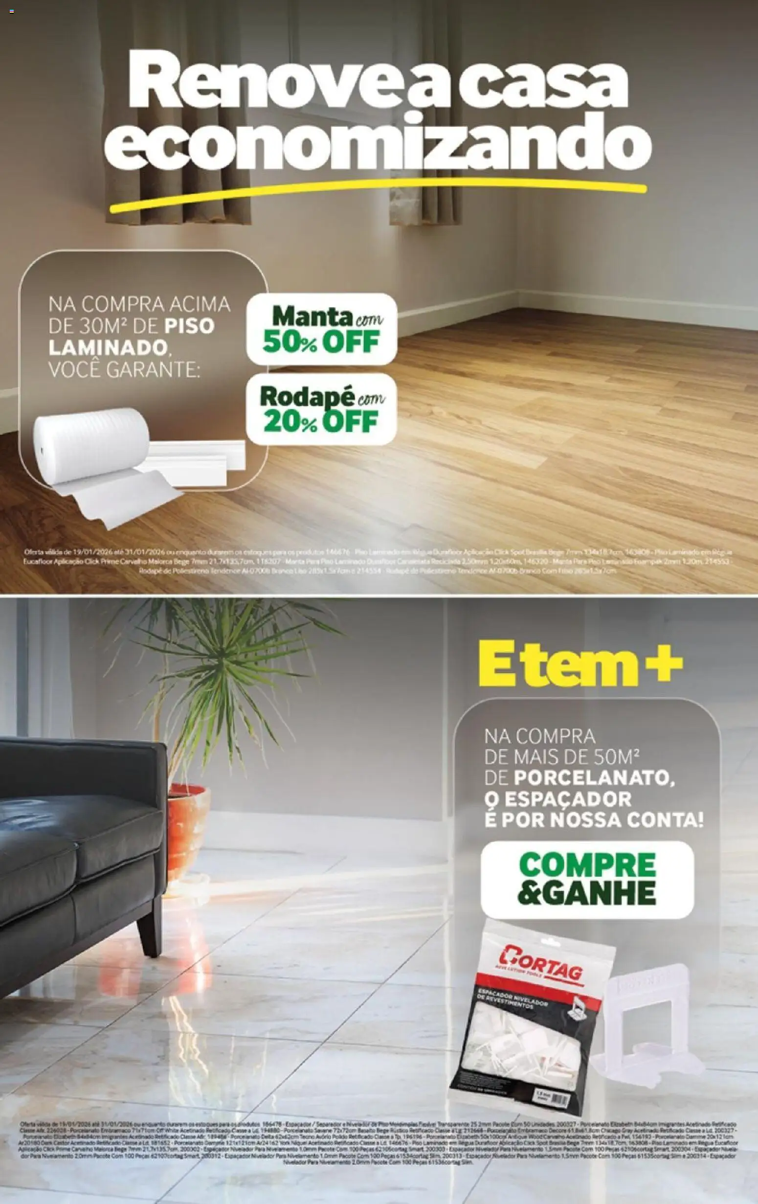Lojas Quero-Quero Folheto - válido de 19.01.2026 | Página: 3 | Produtos: Pó, Piso, Banco, Rodapé