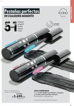 Oriflame catálogo válido desde el 24.01.2026 | Página: 53 | Productos: Agua, Maquillaje, Cepillo, Máscara