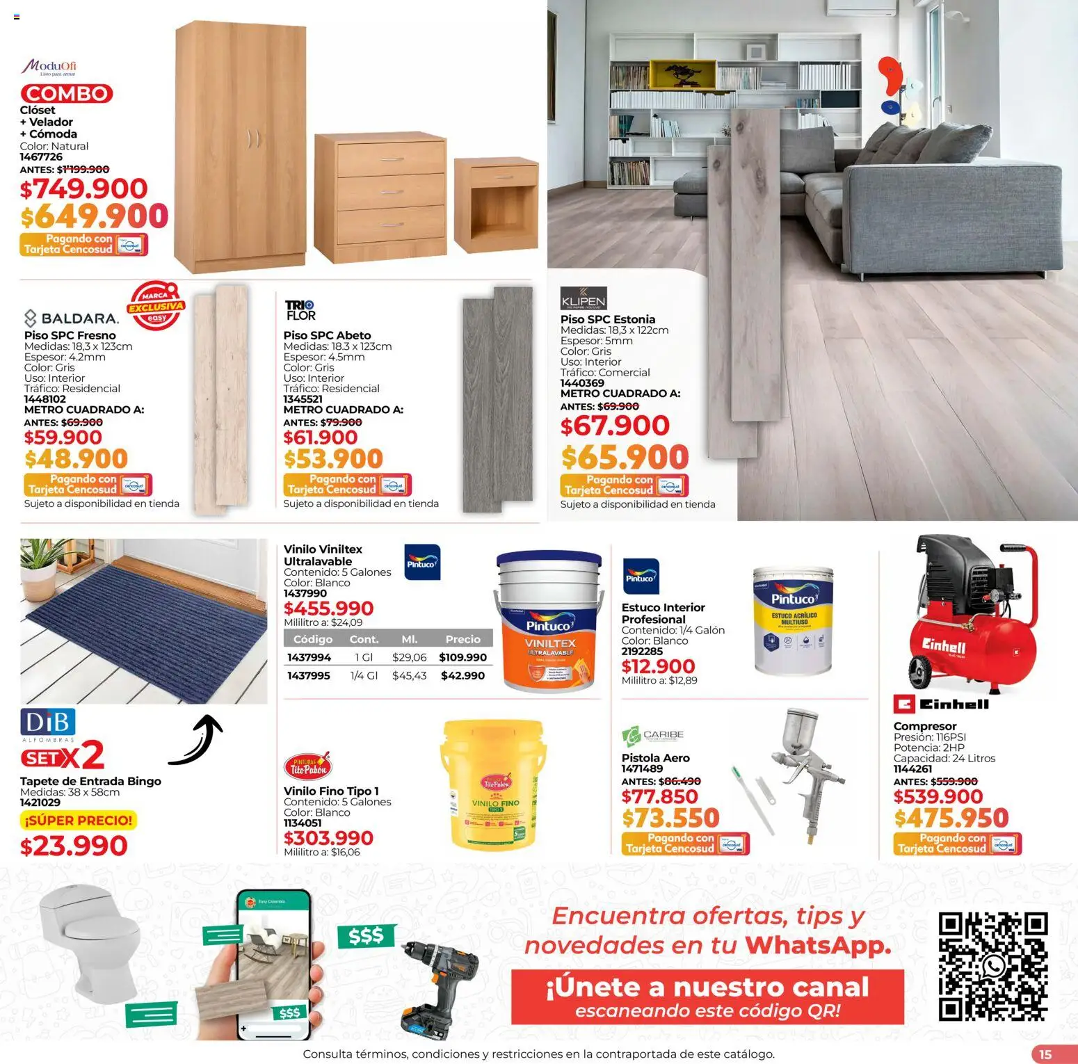 Easy revista - valida desde el 16.02.2026 | Página: 15 | Productos: Clóset, Cómoda