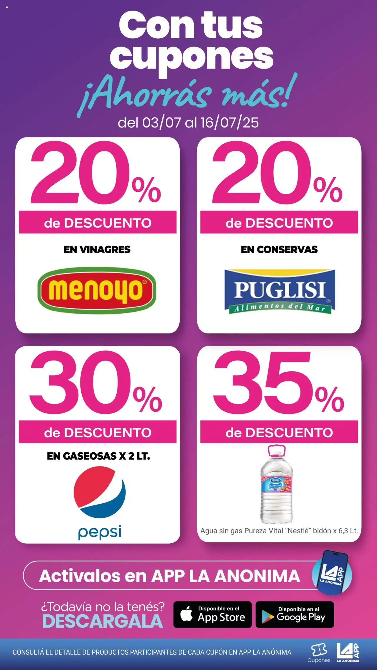 La Anonima - Insuperables - z5 │ válido desde el 03.07.2025 | Página: 6 | Productos: Bidón, Agua