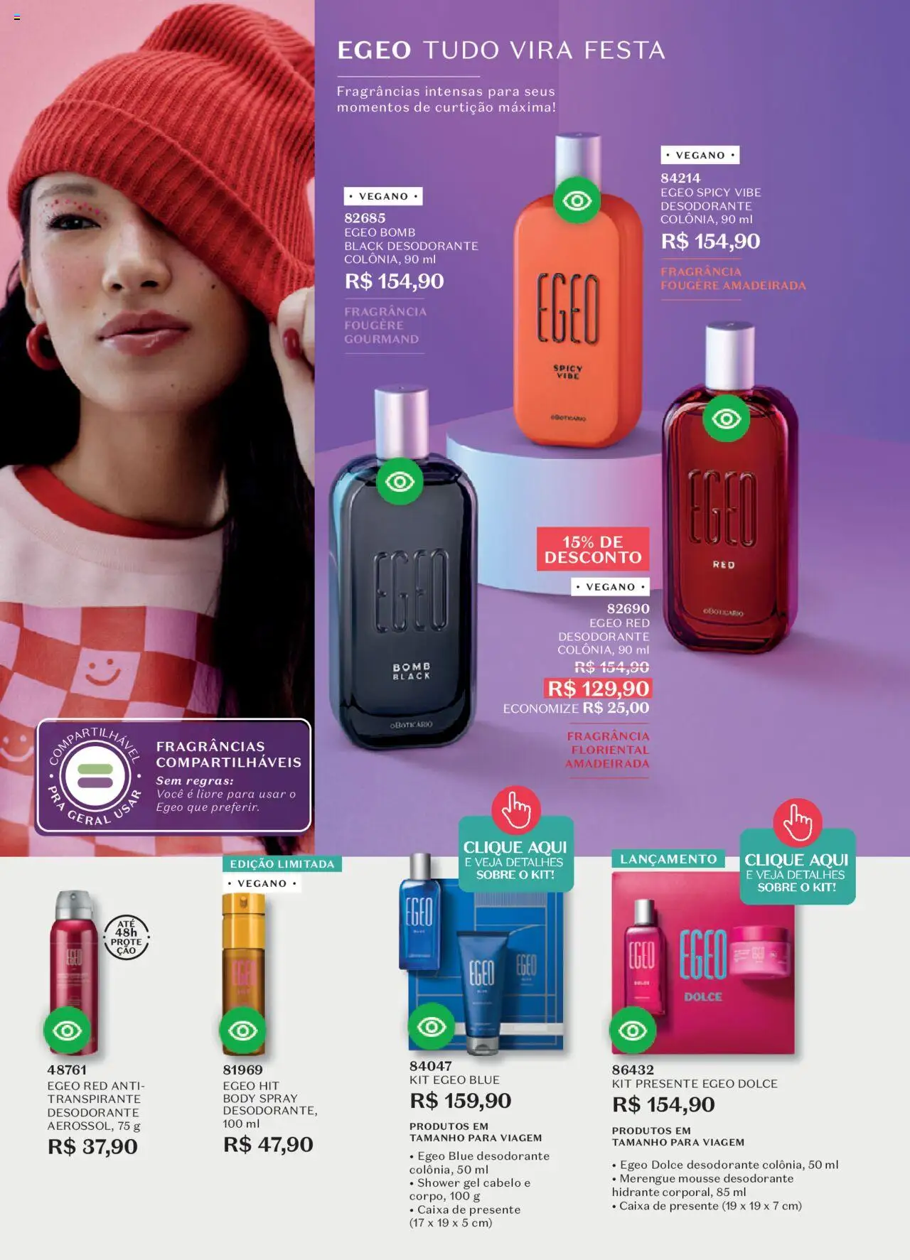 O Boticário Folheto - válido de 22.09.2025 | Página: 103 | Produtos: Fragrância, Desodorante, Caixa, Body