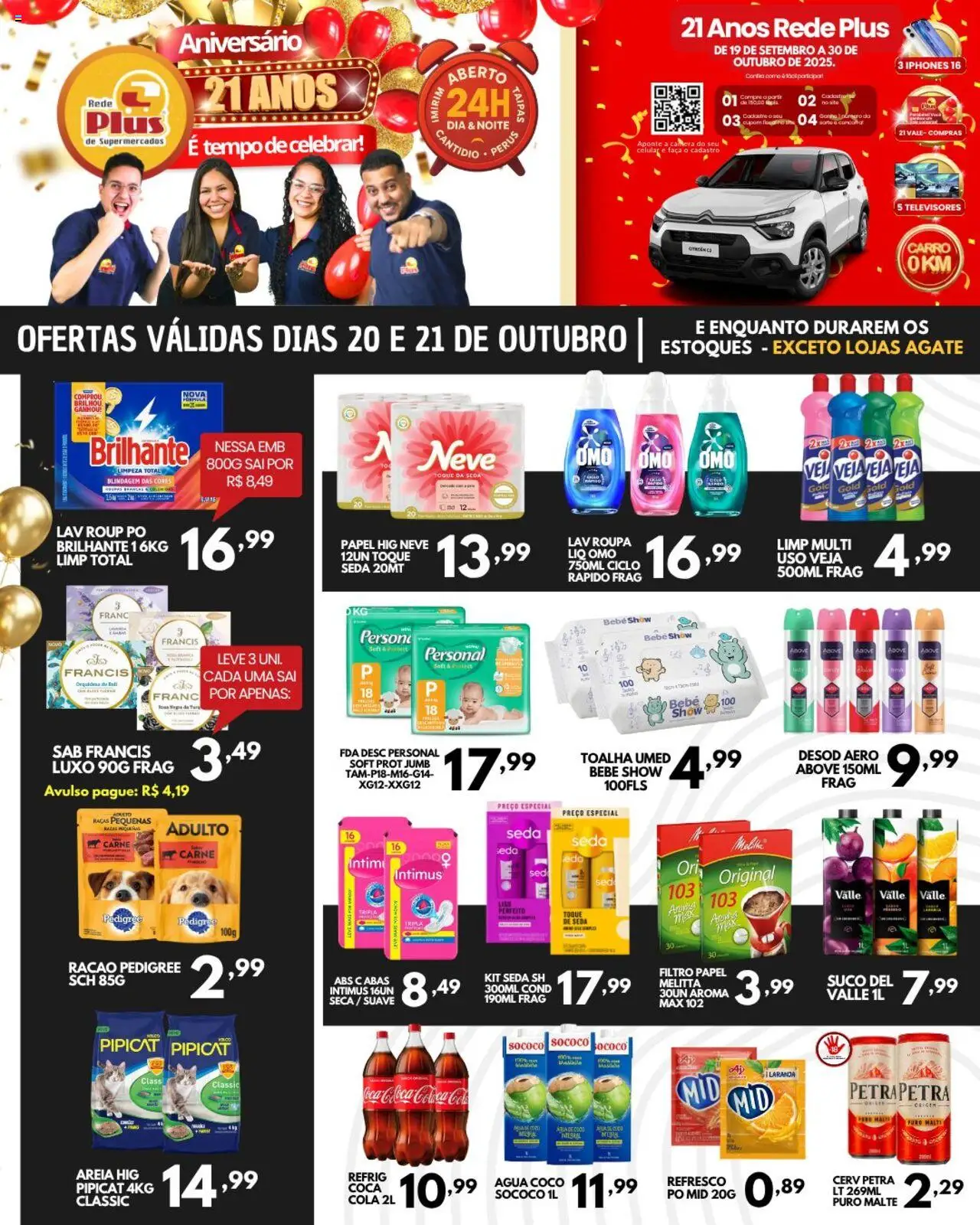 Rede Plus Supermercados Folheto - válido de 20.10.2025 | Página: 2 | Produtos: Refresco, Cola, Suco, Câmera