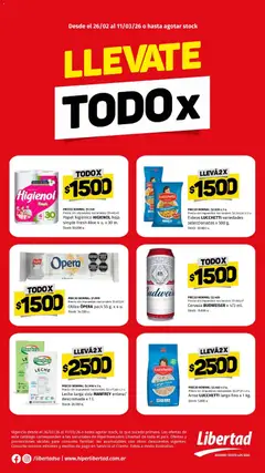 Vista previa Hipermercado Libertad - TODO X semana  válido desde el 26.02.2026