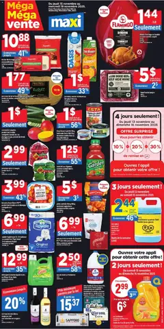 Preview of Maxi weekly flyer / circulaire from shop Maxi valid from 13.11.2025