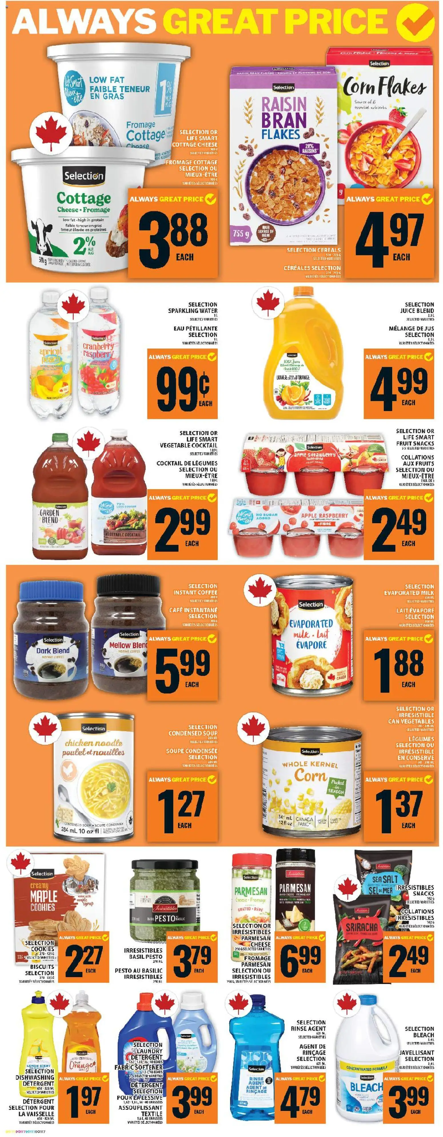 Food Basics flyer valid from 01.01.2026 | Page: 8 | Products: Cereals, Milk, Coffee, Juice