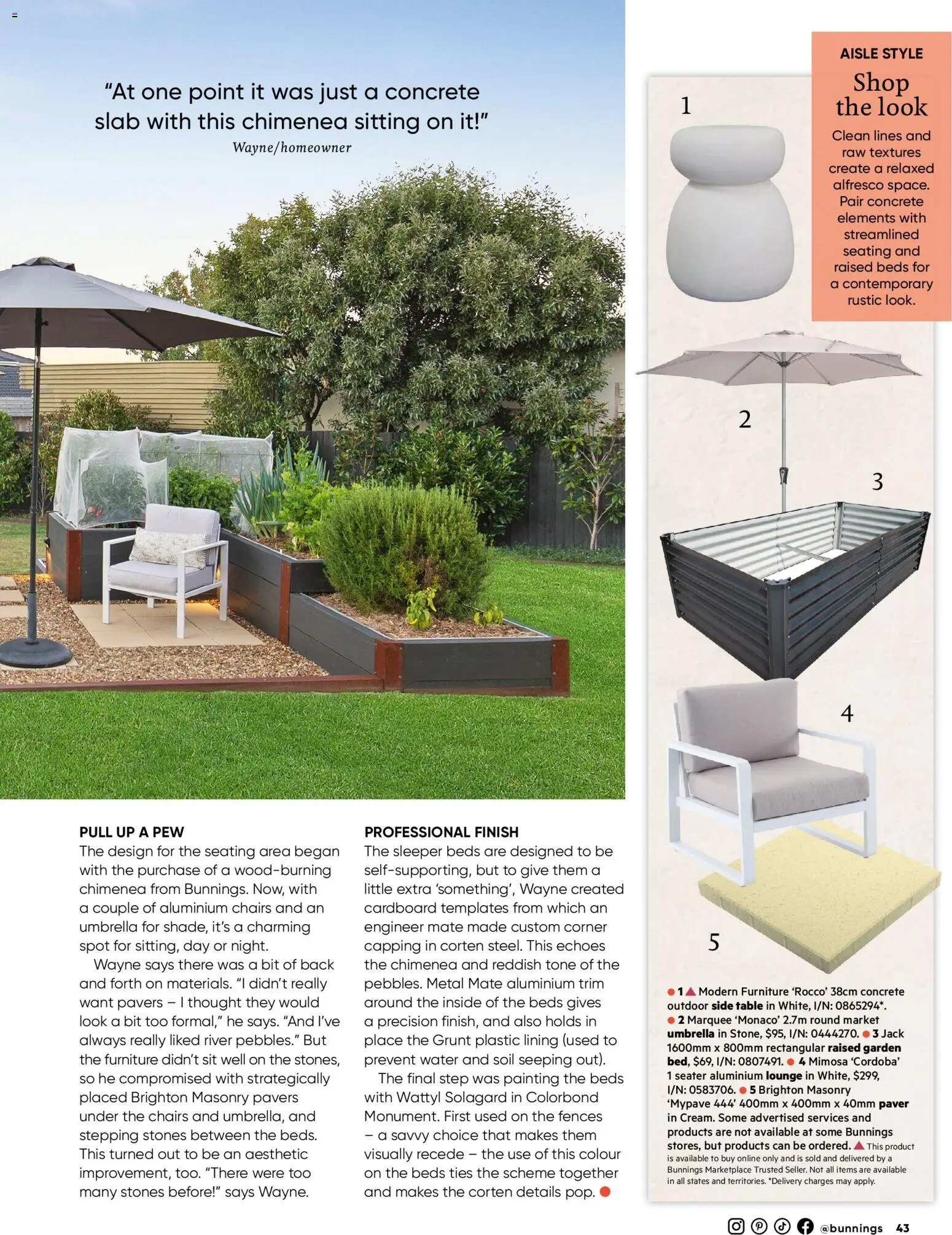 Bunnings Warehouse catalogue - valid from 01.04.2026 | Page: 43 | Products: Table, Painting, Soil, Stones