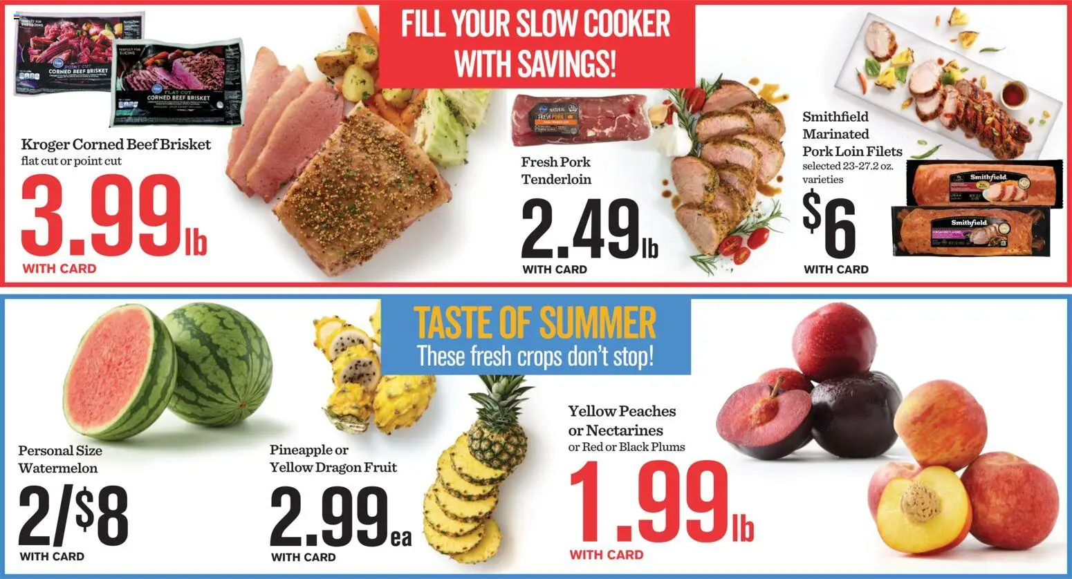 Mariano's Weekly Ad - valid from 04.03.2026 | Page: 7 | Products: Peaches, Beef, Pineapple, Watermelon