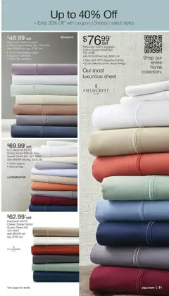 JCPenney Labor Day Home Sale - valid from 18.08.2025 | Page: 20 | Products: Staple, Sheet