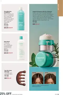 Preview of Strengthening Conditioner, With rosemary and biotin, to help keep your scalp and hair looking healthy. Refreshing, cooling peppermint helps your scalp feel revitalized. 500 ml from shop Avon valid from 12.02.2026 | Page: 25