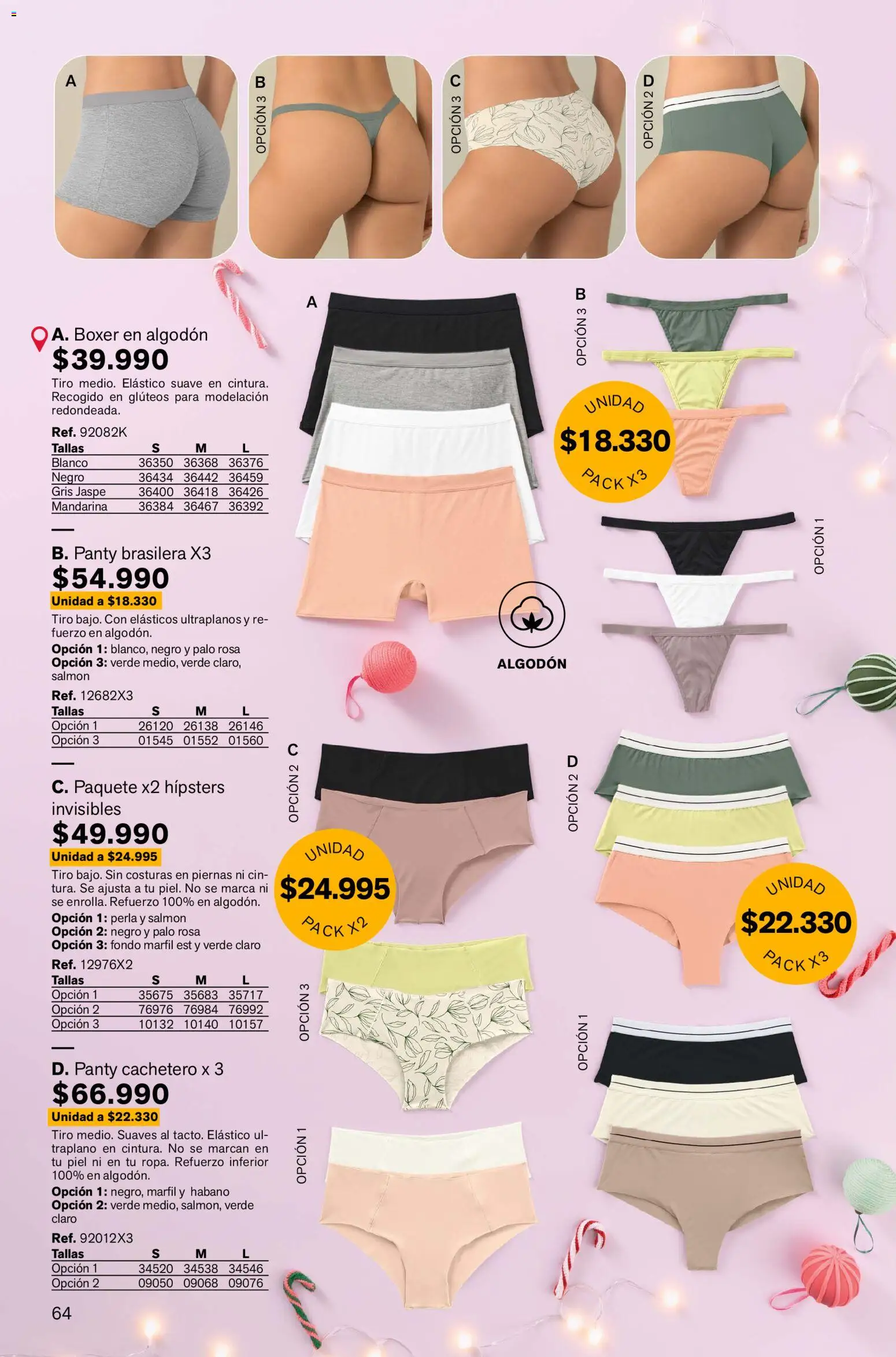 Leonisa revista - valida desde el 13.11.2025 | Página: 64 | Productos: Algodón, Cachetero