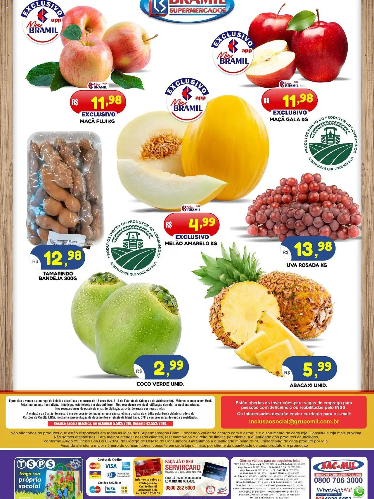 Bramil Supermercados Folheto - válido de 09.09.2025 | Página: 2 | Produtos: Coco, Tamarindo, Bandeja, PC