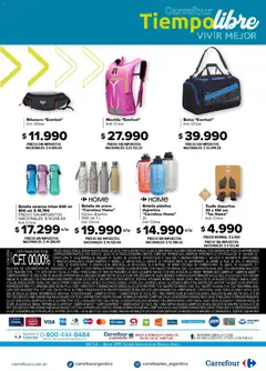 Vista previa Carrefour - Tiempo Libre  válido desde el 30.03.2026 | Página: 22 | Productos: Teléfono, Toalla, Banco, Mochila