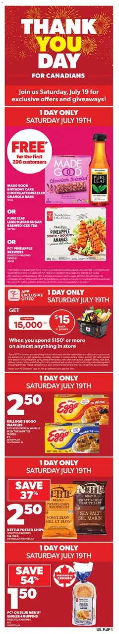 Preview of Loblaws weekly flyer / circulaire from shop Loblaws valid from 17.07.2025