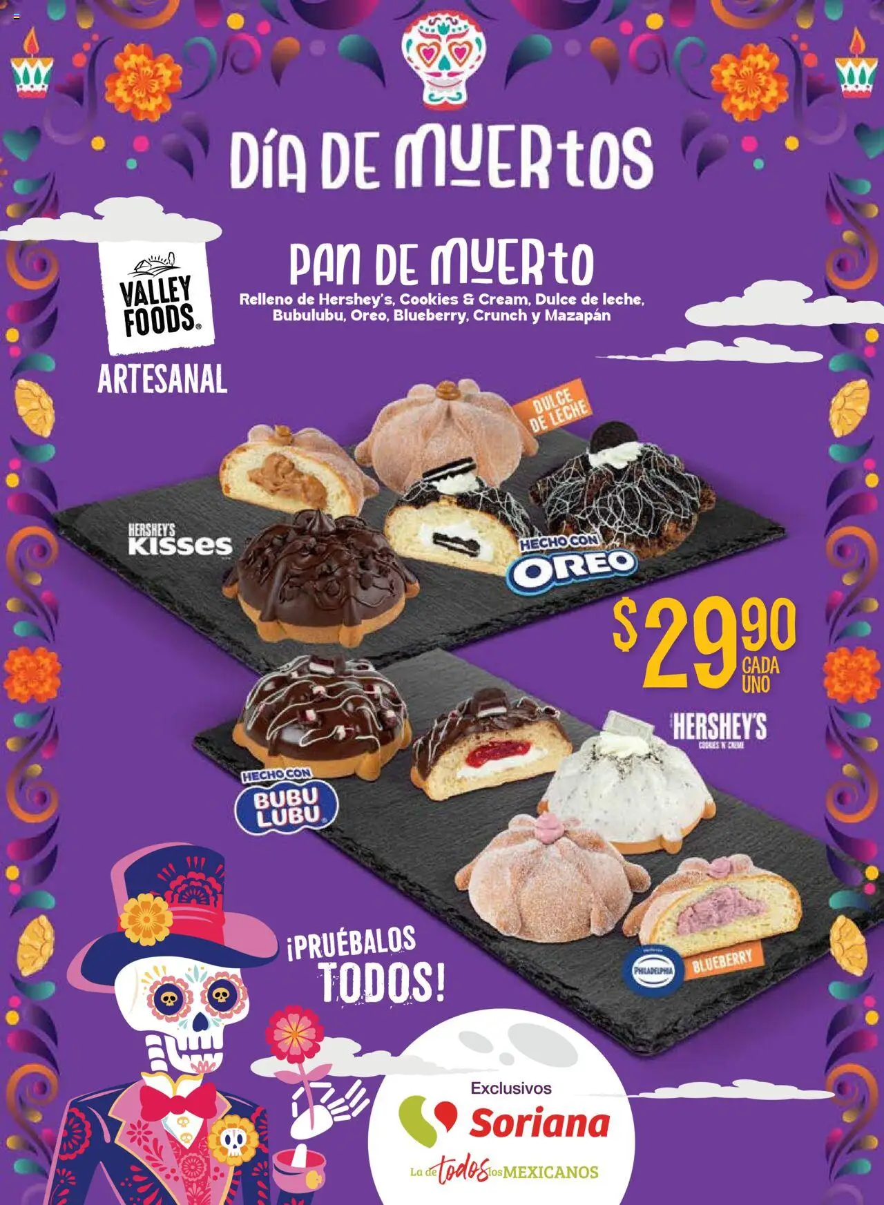 Nuevas ofertas de Soriana válidas en toda la República Mexicana desde el 25.09.2025. ¡Encuentra las mejores ofertas en Soriana - Halloween y Día de Muertos Híper Nacional! | Página: 6 | Productos: Leche, Pan