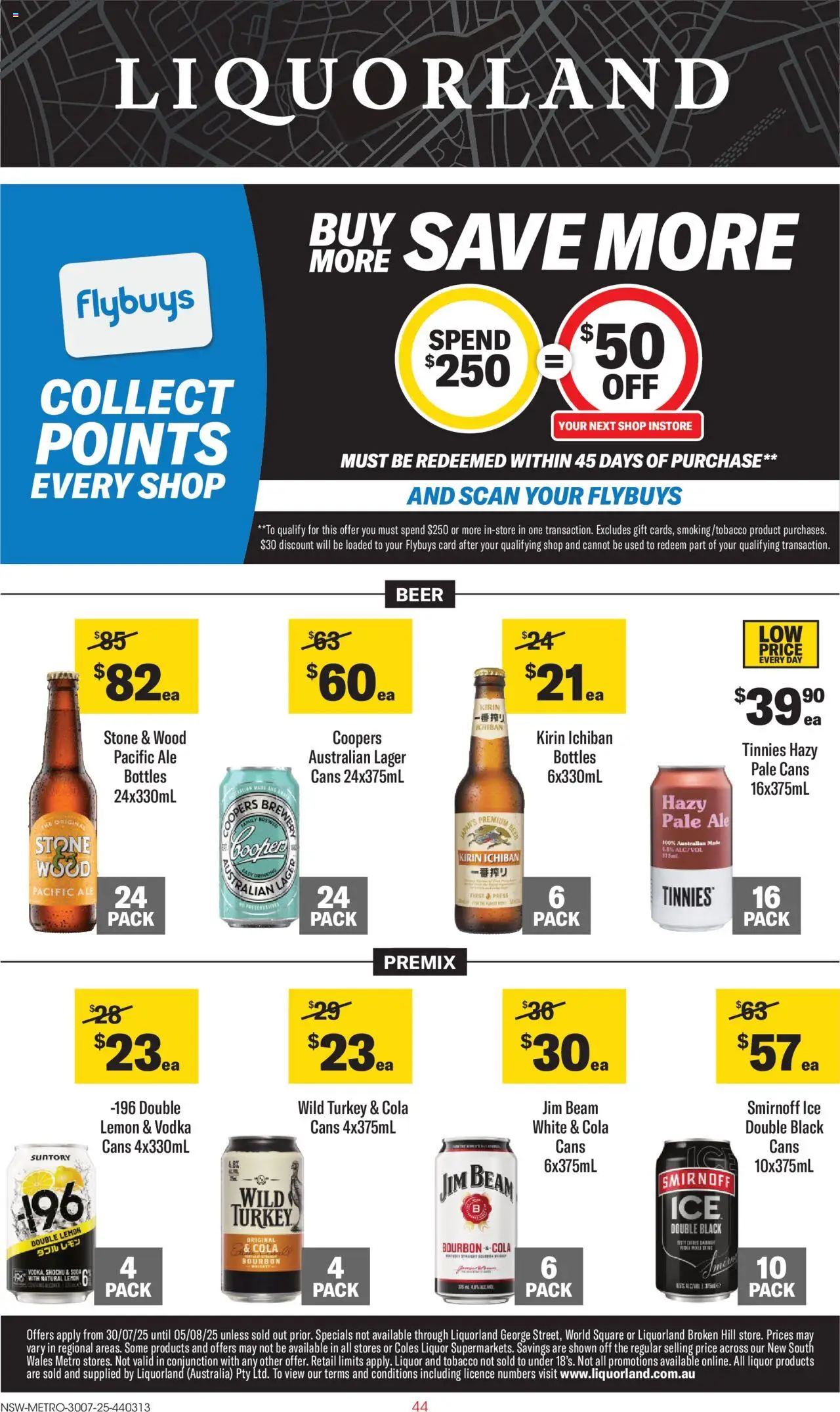 Liquorland catalogue - valid from 30.07.2025 | Page: 1 | Products: Beer, Vodka, Wood, Lemon