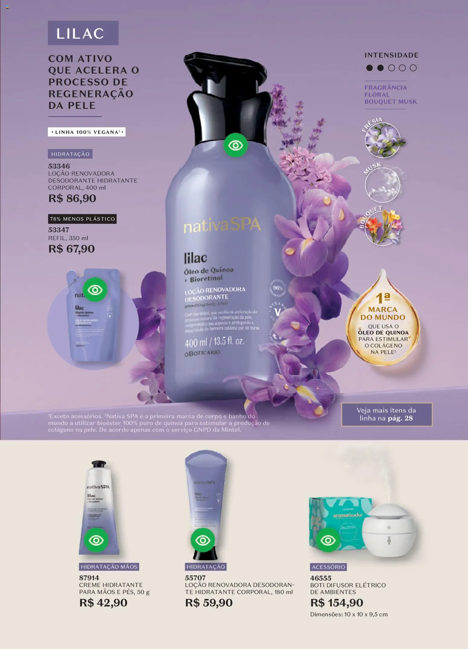 O Boticário Folheto - válido de 26.12.2025 | Página: 33 | Produtos: Difusor, Quinoa, Fragrância, Óleo