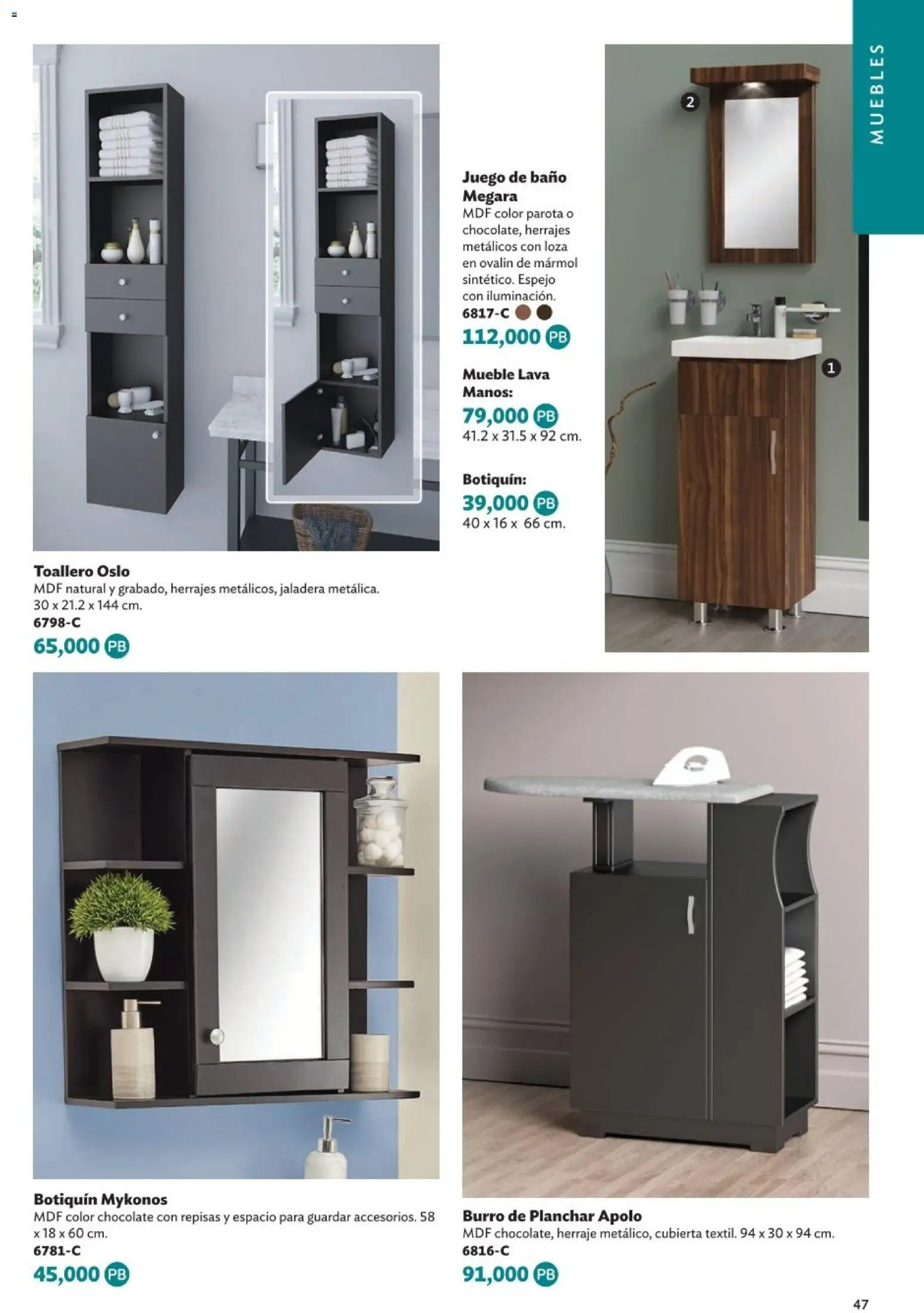 Nuevas ofertas de Betterware válidas en toda la República Mexicana desde el 05.01.2026. ¡Encuentra las mejores ofertas en Betterware Catálogo de Premios! | Página: 47 | Productos: Chocolate, Juego, Baño, Espejo