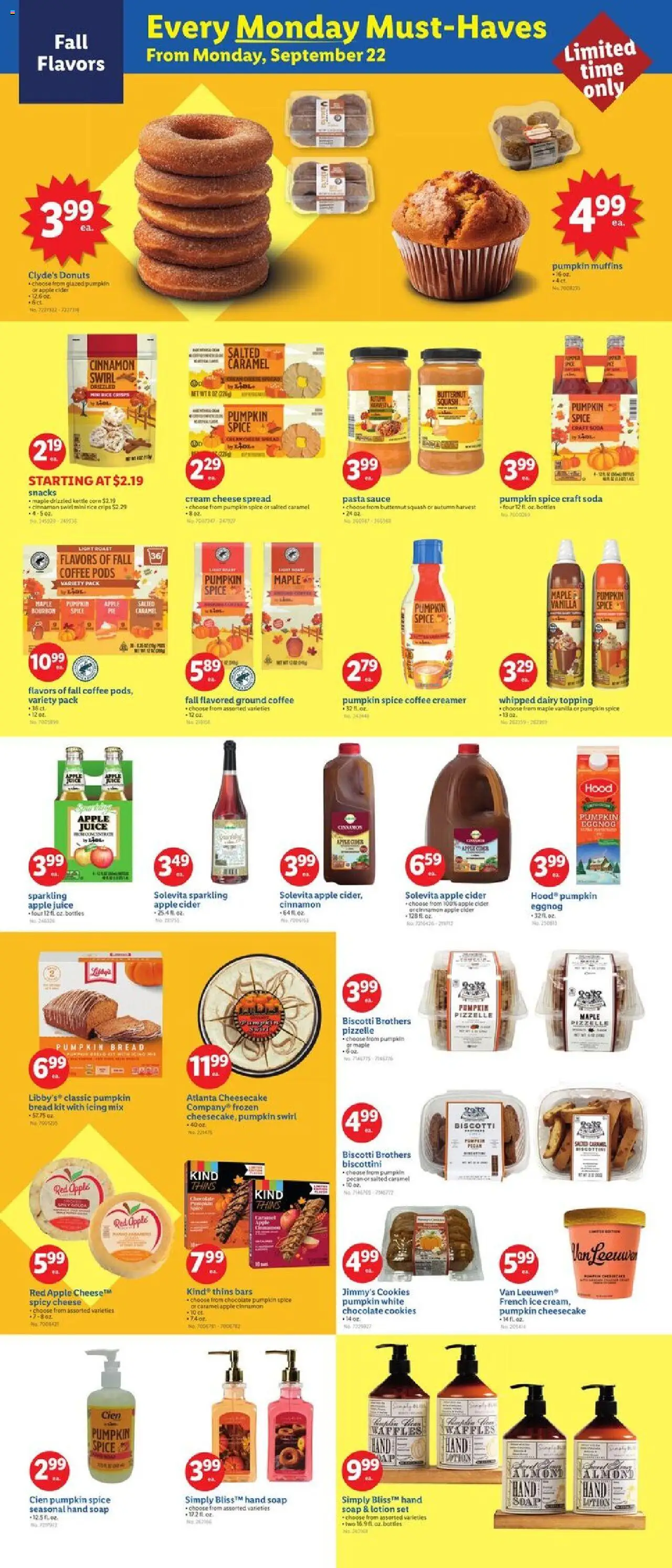 Lidl Weekly Ad - GA - valid from 17.09.2025 | Page: 3 | Products: Squash, Bread, Coffee, Chocolate