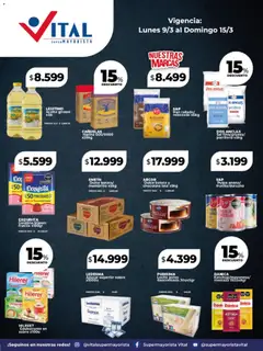 Vista previa Vital - Especial Vital corporativa válido desde el 09.03.2026 | Página: 4 | Productos: Sobre, Harina, Mostaza, Leche