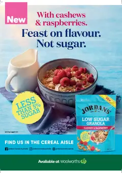 Preview of Woolworths Fresh Ideas Magazine - valid from 01.03.2026 | Page: 70 | Products: Granola, Cereal, Sugar, Raspberry