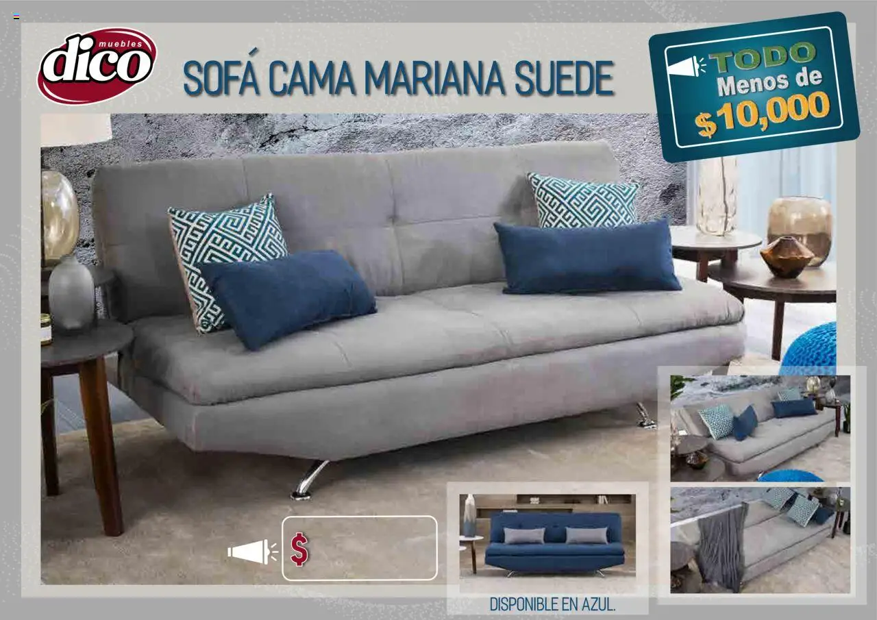 Nuevas ofertas de Muebles Dico válidas en toda la República Mexicana desde el 25.09.2025. ¡Encuentra las mejores ofertas en Muebles Dico - Catálogo TODO menos de 10000! | Página: 61 | Productos: Sofá, Cama