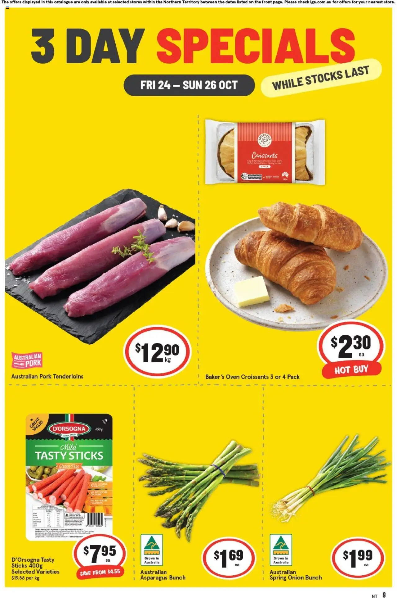 IGA catalogue - valid from 24.10.2025 | Page: 1 | Products: Pork, Oven