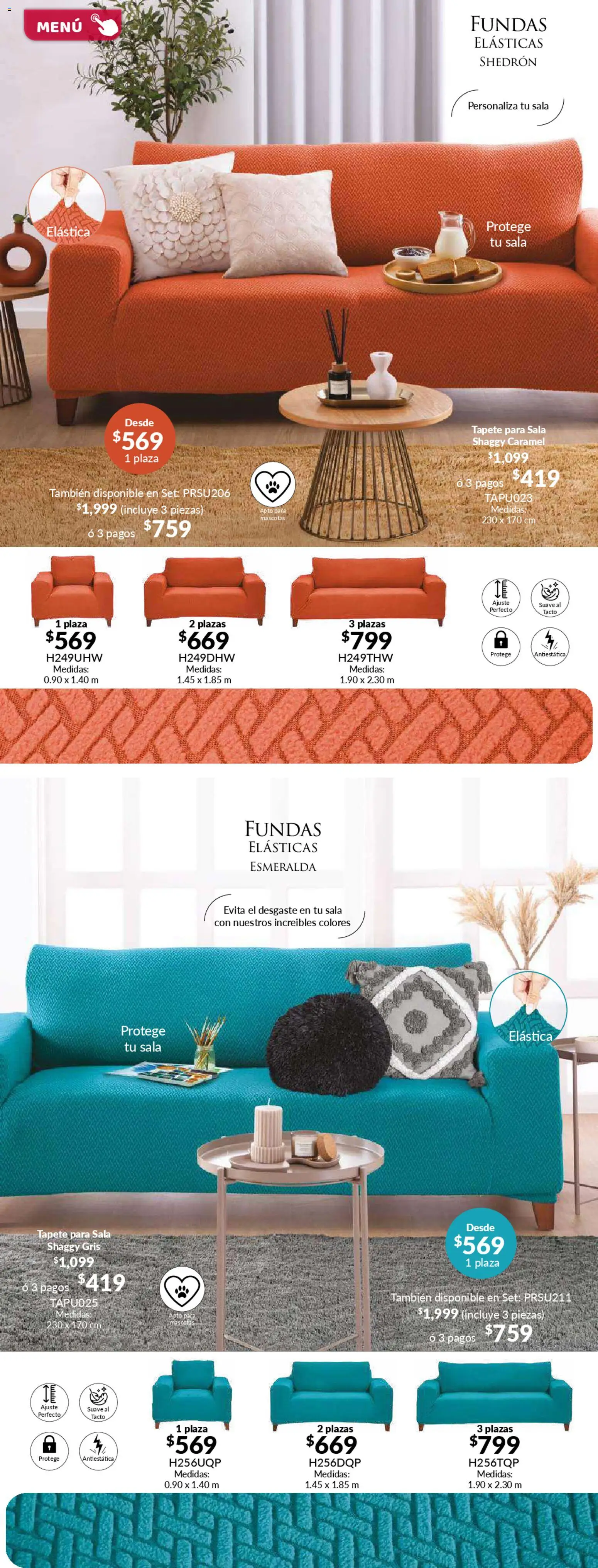 Nuevas ofertas de Colchas Concord válidas en toda la República Mexicana desde el 01.02.2026. ¡Encuentra las mejores ofertas en Colchas Concord catálogo! | Página: 125 | Productos: Tapete