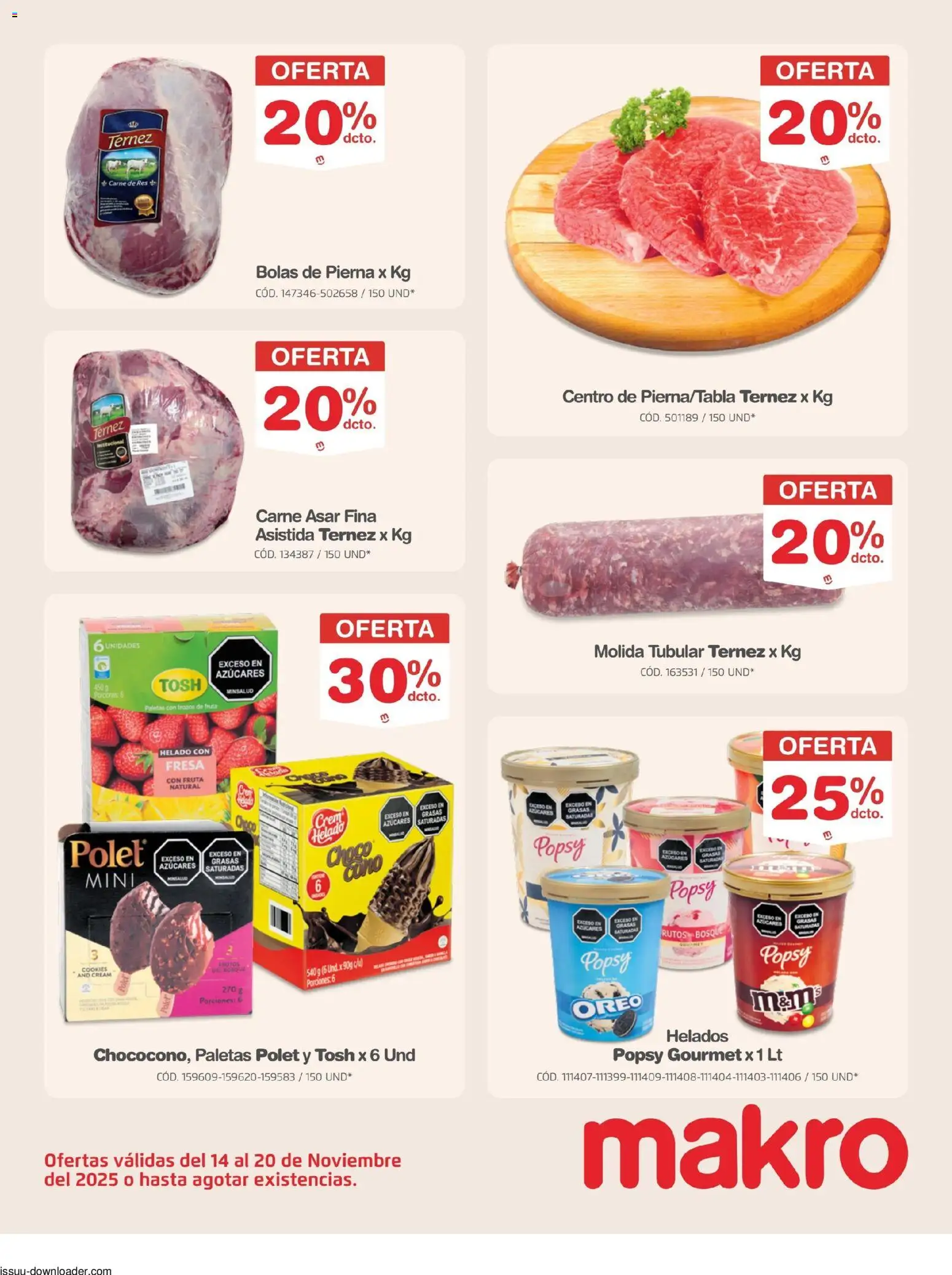Makro revista - valida desde el 14.11.2025 | Página: 12 | Productos: Helado, Fresa
