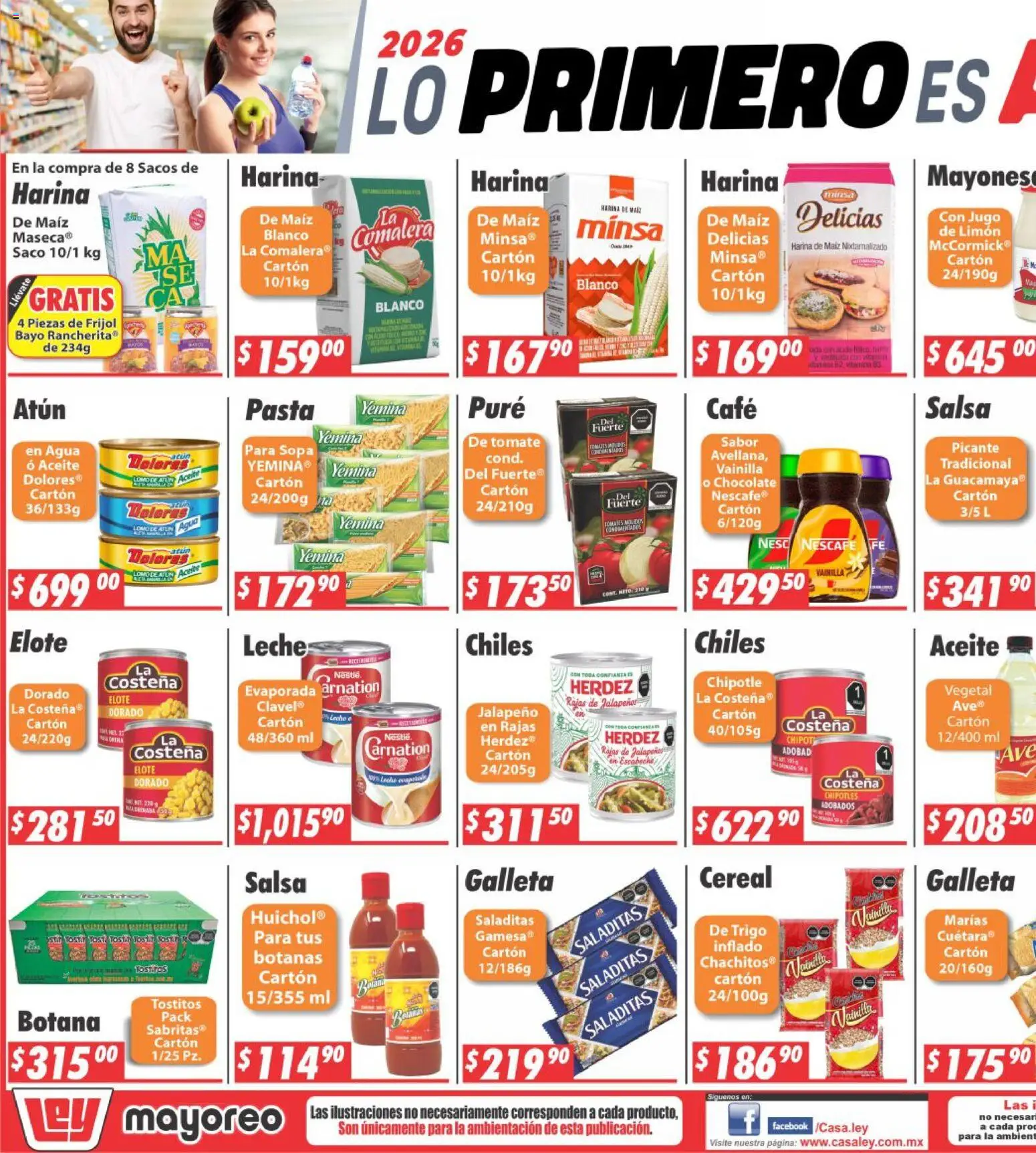 Nuevas ofertas de Casa Ley válidas en toda la República Mexicana desde el 19.01.2026. ¡Encuentra las mejores ofertas en Casa Ley folleto La Paz! | Página: 5 | Productos: Tomate, Leche, Café, Jugo
