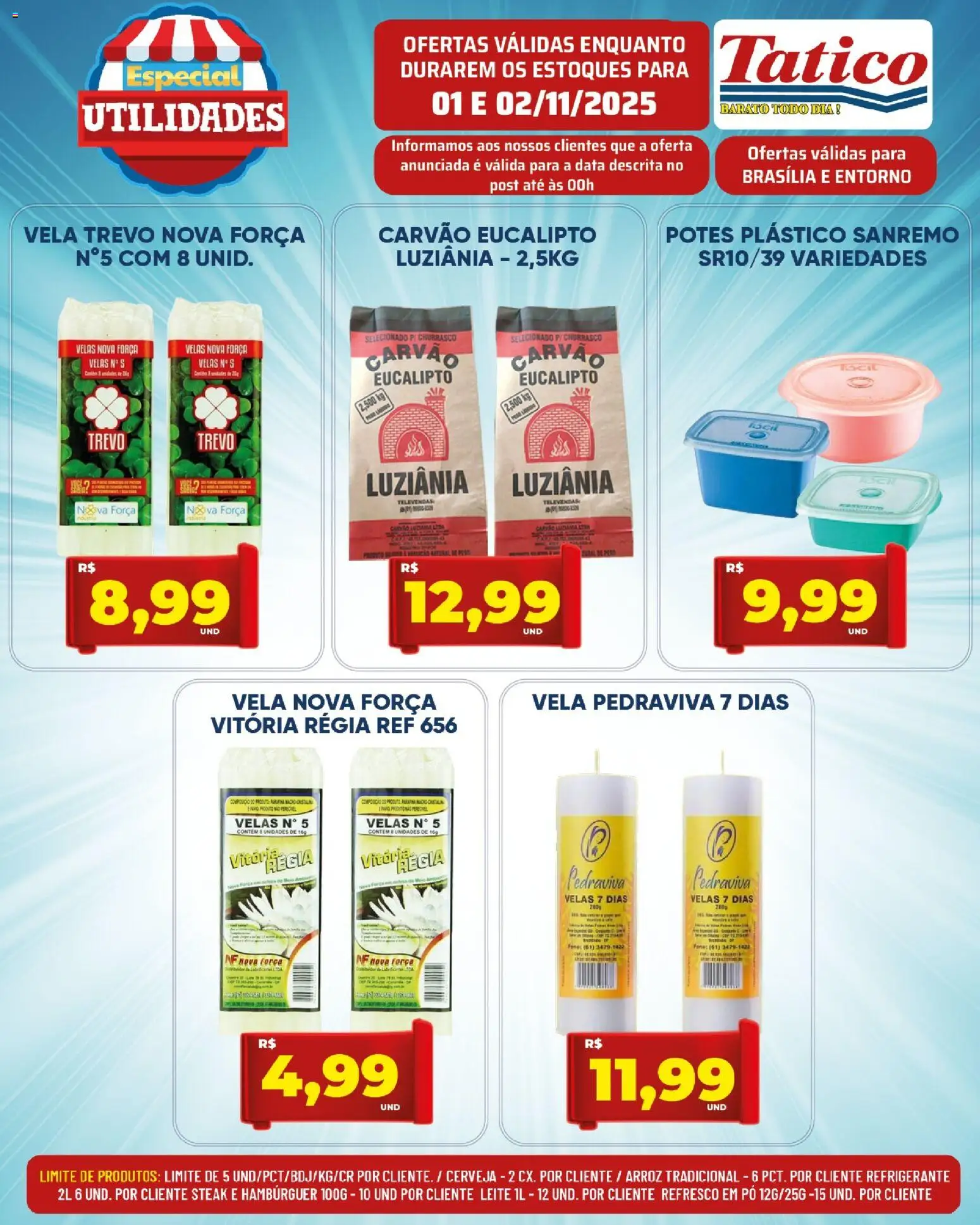 Tatico Folheto - válido de 03.11.2025 | Página: 37 | Produtos: Velas, Refresco, Arroz, Hambúrguer