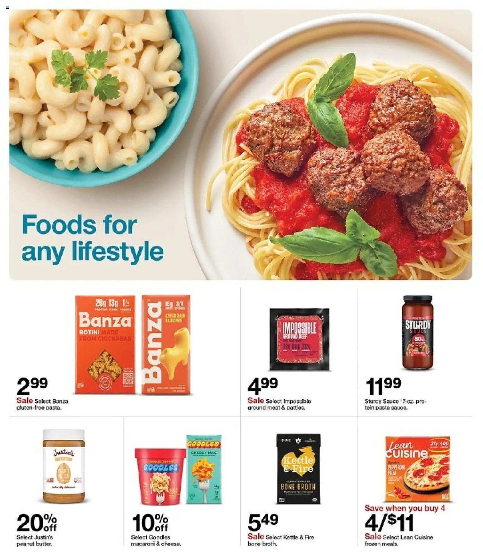 Target Weekly Ad - valid from 11.01.2026 | Page: 7 | Products: Chickpeas, Pasta, Sauce, Kettle
