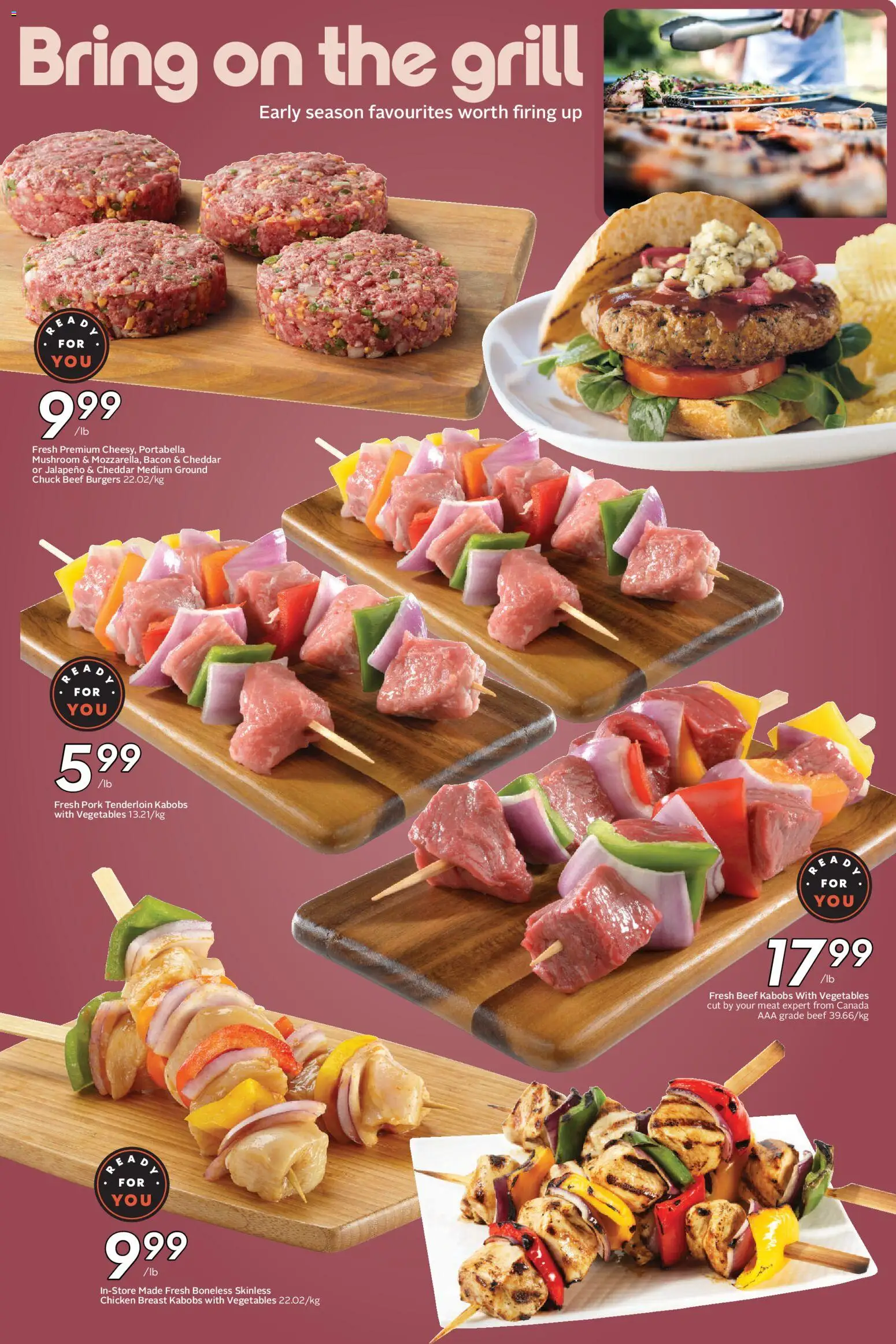 Sobeys flyer valid from 16.04.2026 | Page: 18 | Products: Beef, Grill, Chicken, Pork