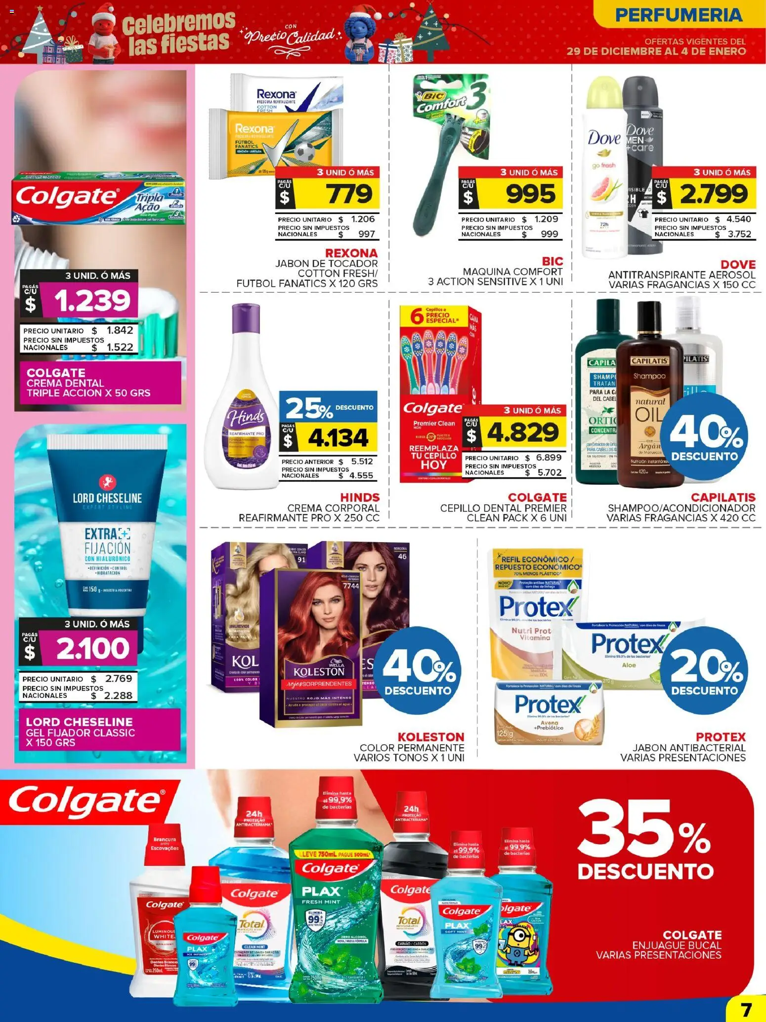 Carrefour Maxi catálogo │ válido desde el 29.12.2025 | Página: 8 | Productos: Cepillo, Fijador, Jabón, Enjuague bucal